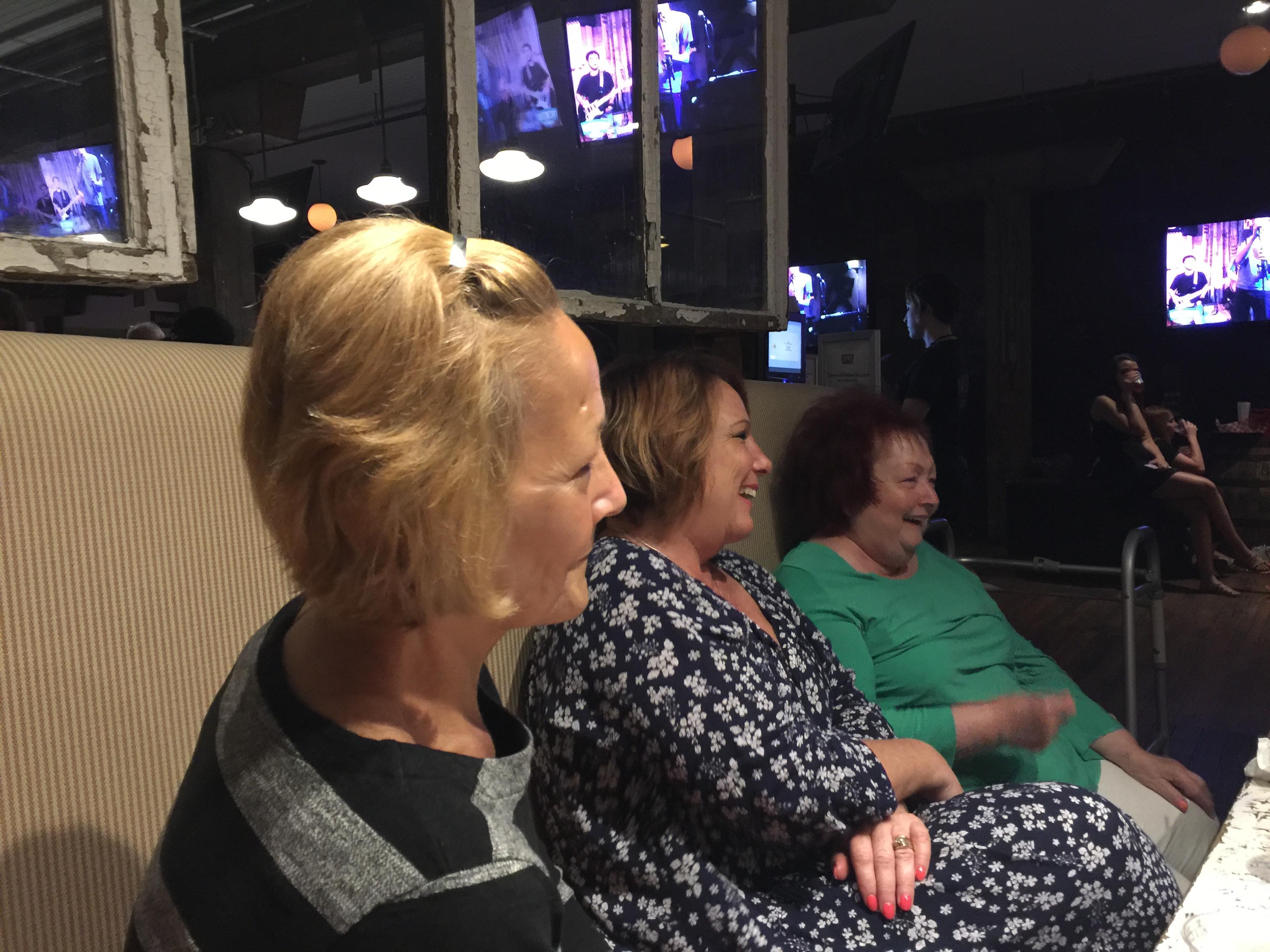 Aunt Madonna, Missy and Mom in Nashville. Laughing of course!!