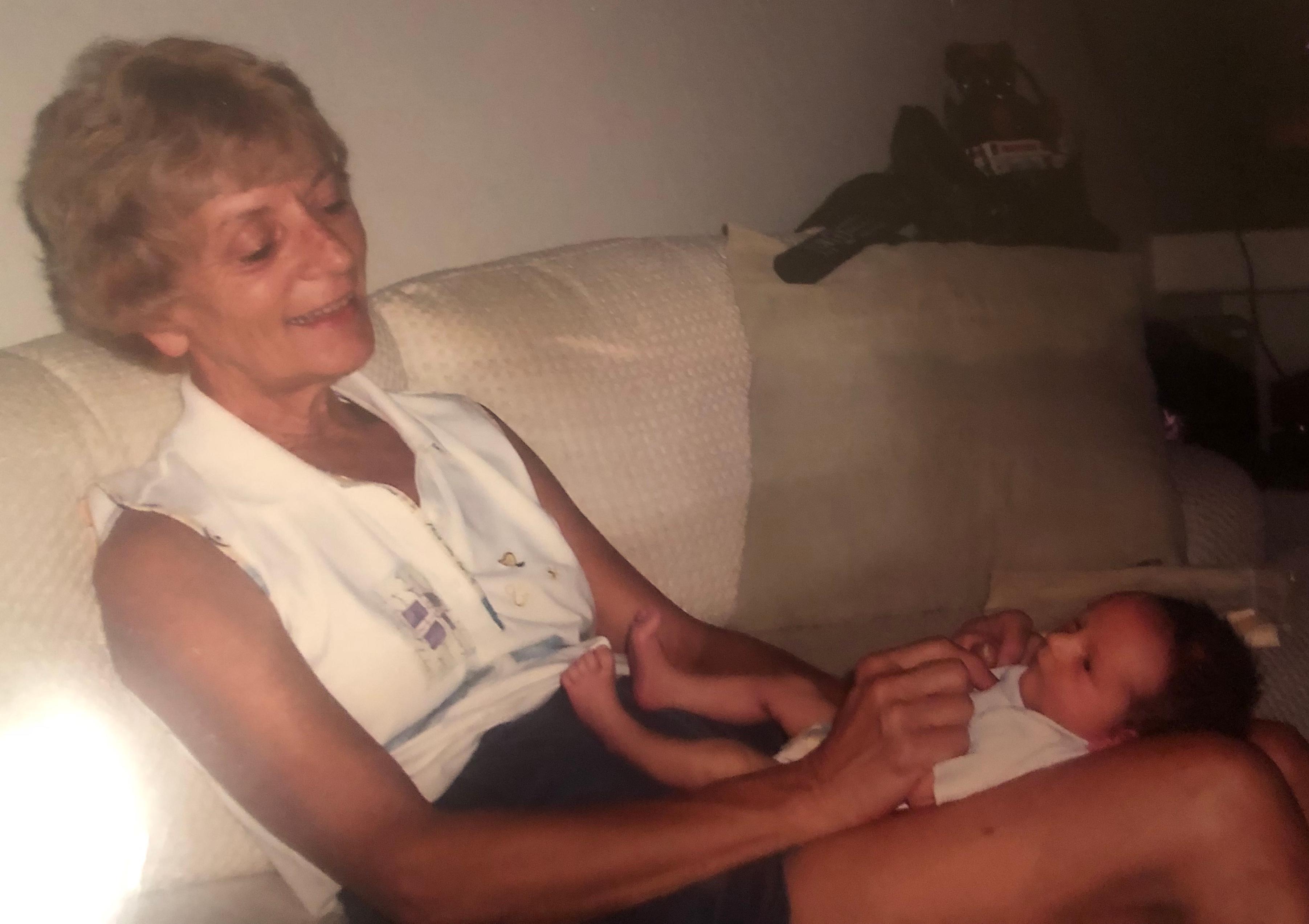 Mom and baby Seth, 2004