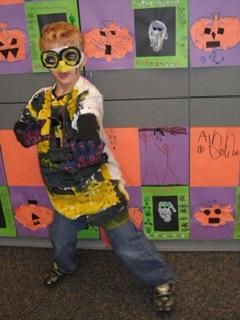 His homemade costume from the WSU Halloween parade in kindergarten