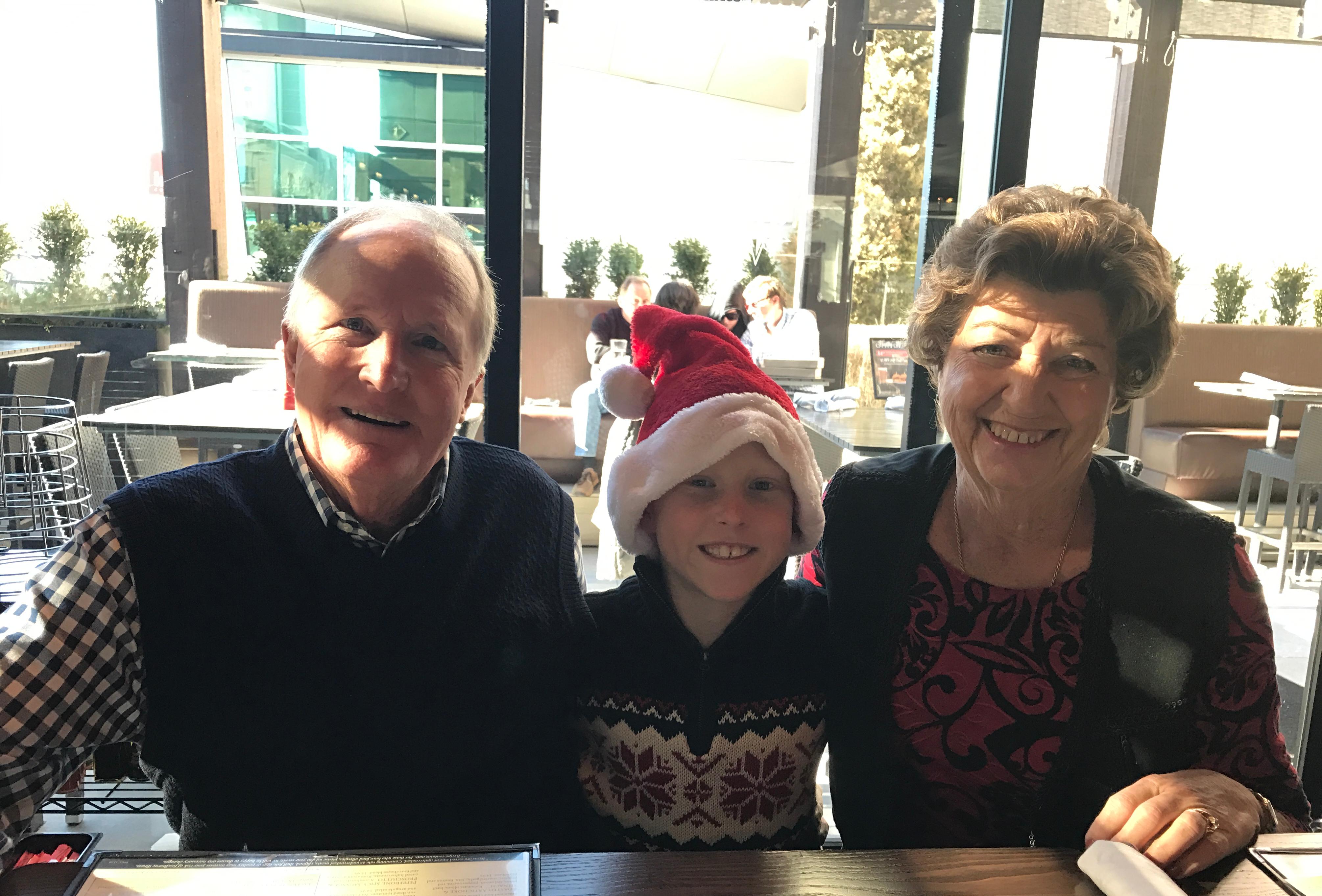 Papa, Brady, and Nana 2016