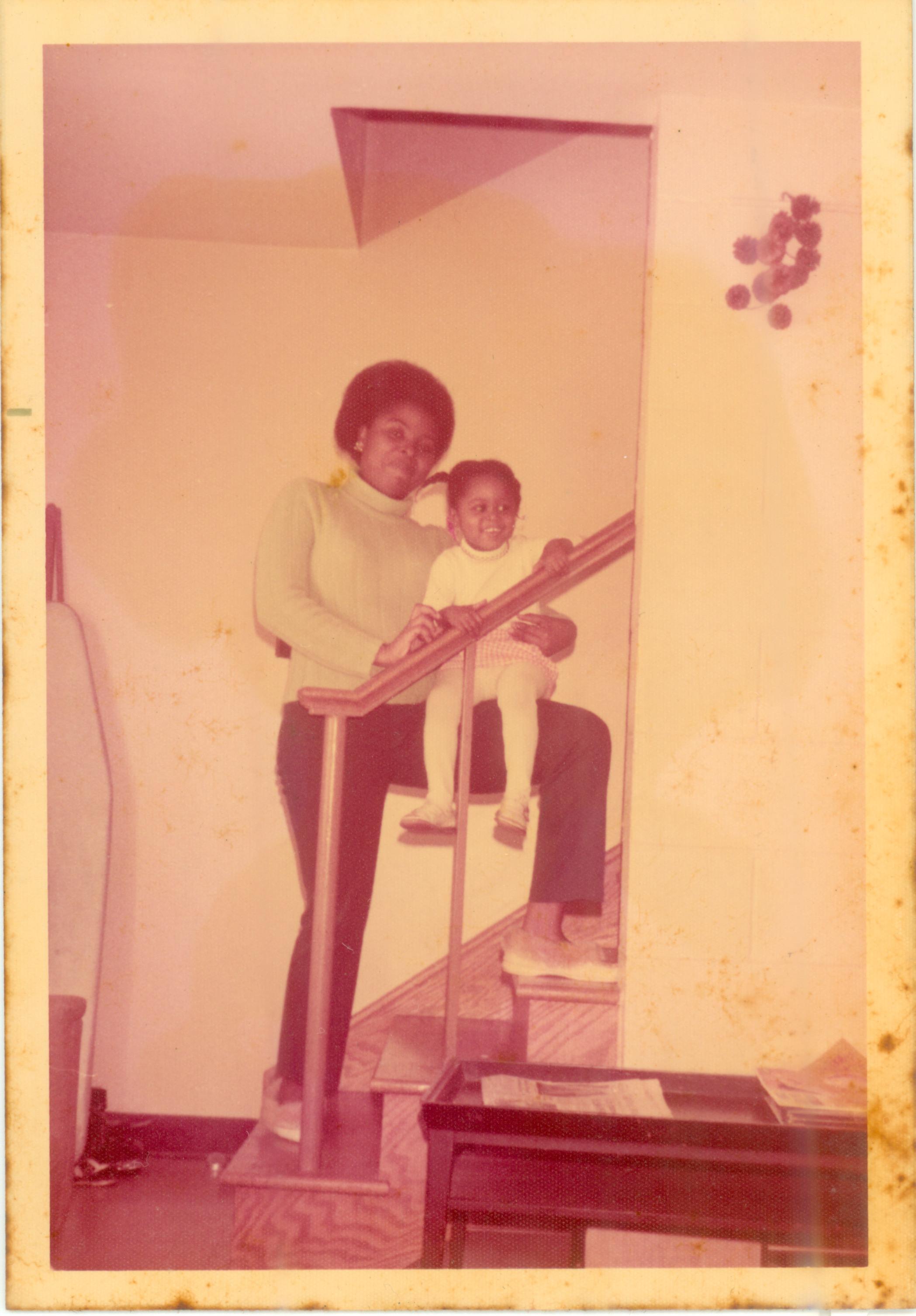 With mom Fidelia in Cornell.