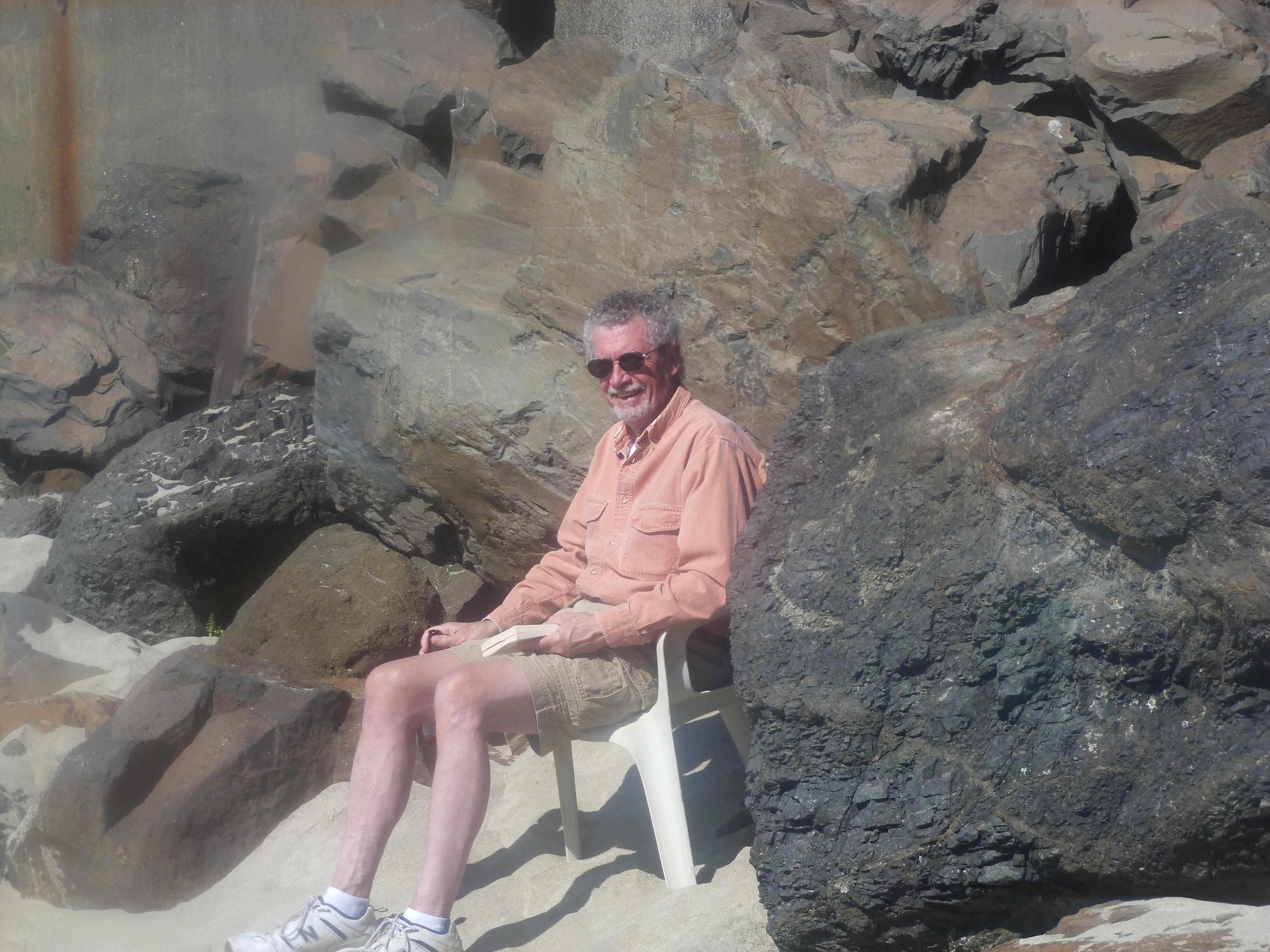 This picture was taken after Teresa and Shaun's wedding when Tim, Dan and I headed to the Oregon coast. Tim was so well read and enjoyed a good book! We often talked about what we were reading.