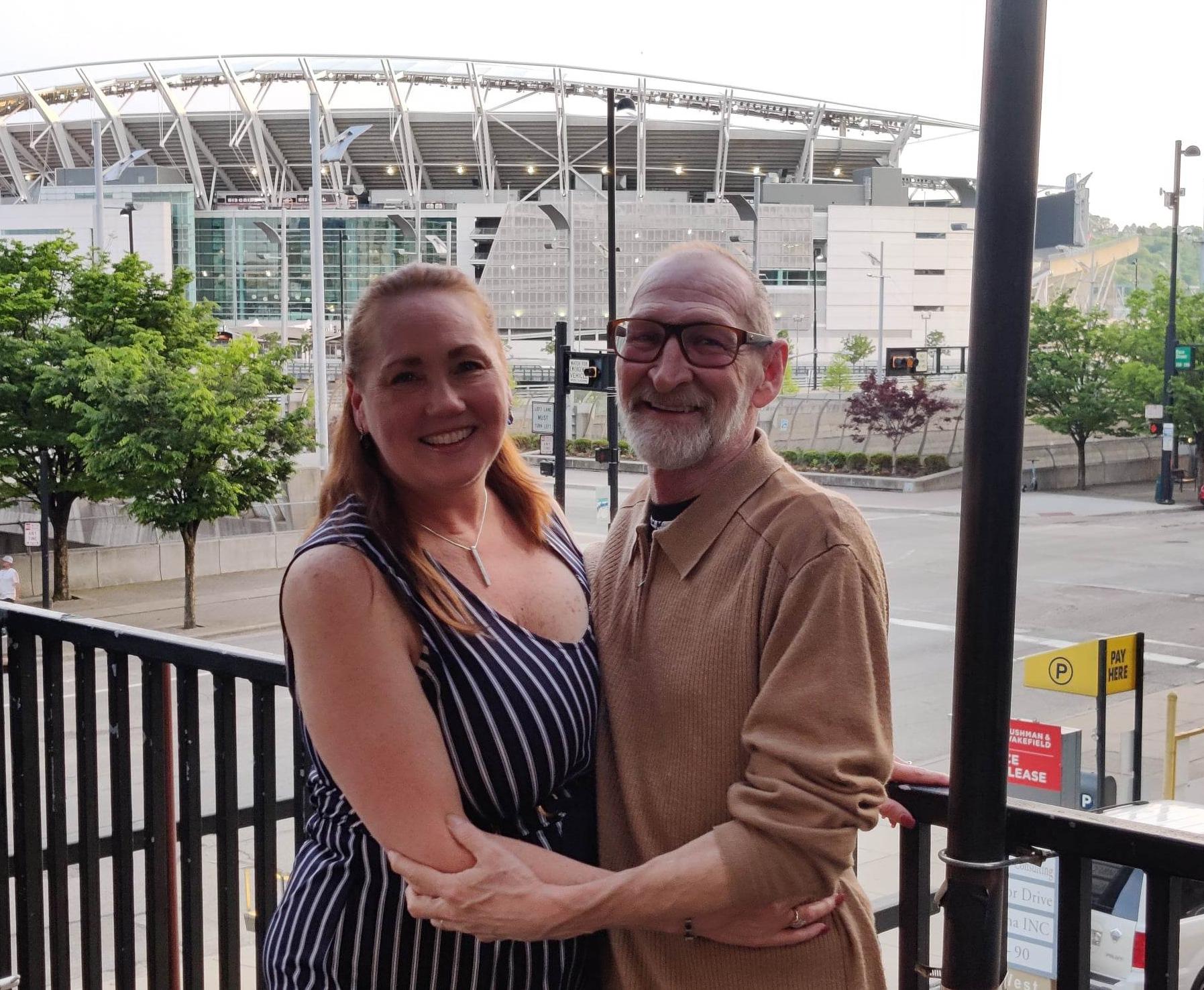 Dave and Stacy going to a game