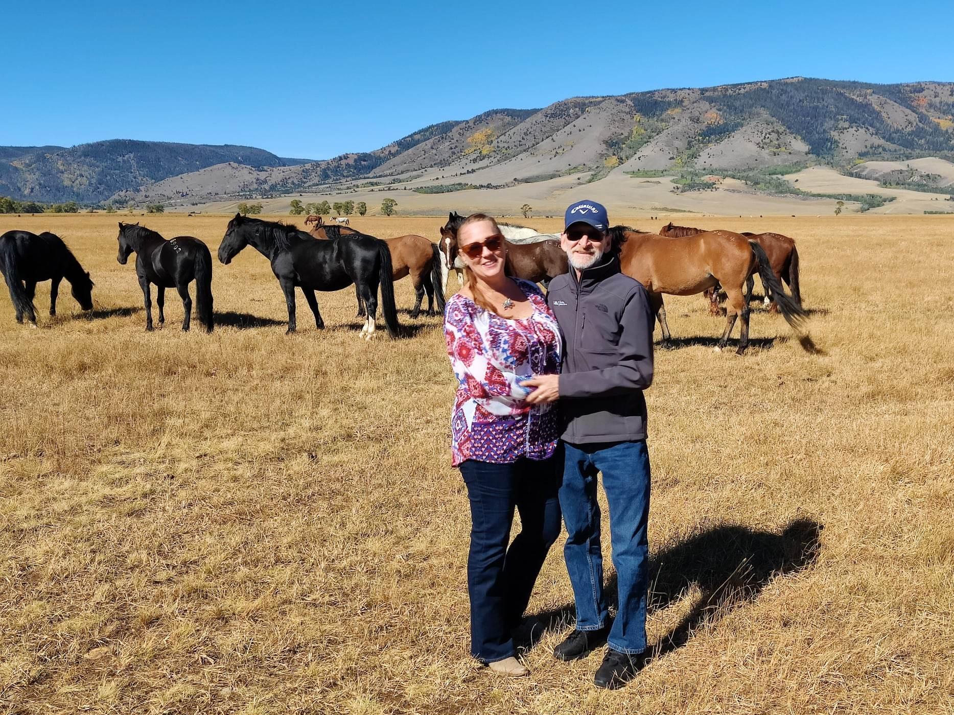 Dave and Stacy in Wyoming