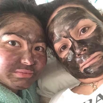 Facials are the best with mom :)