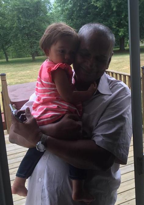 Tatha's annual visit to Michigan to see his "kana" Ayana Lakshmi