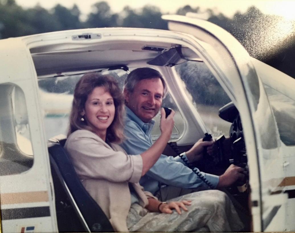 Their engagement photoshoot. This was my dad's plane!