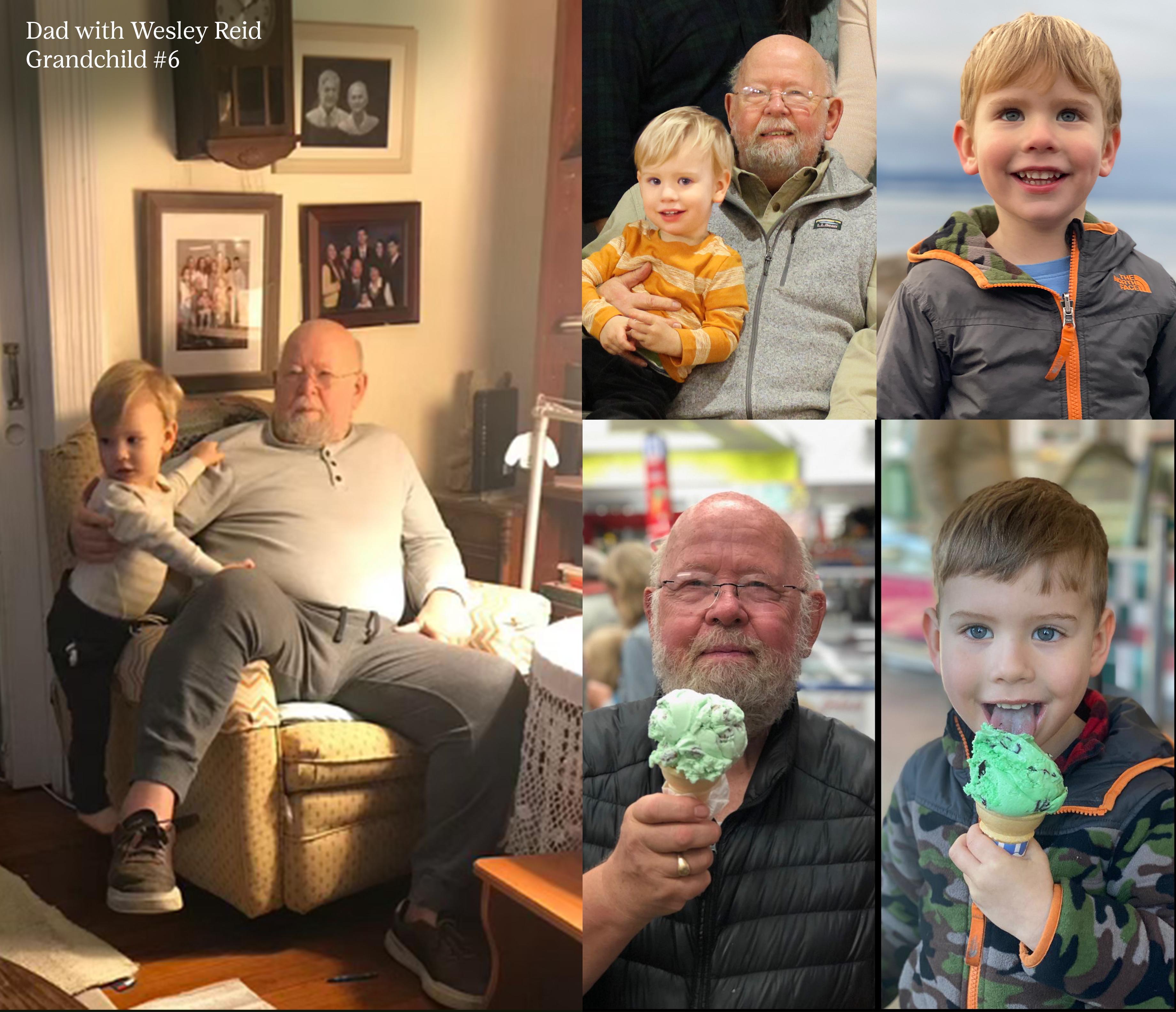 Grandchild #5: Wesley Luscha Reid, Dads namesake. Luscha was Karls nickname growing up.