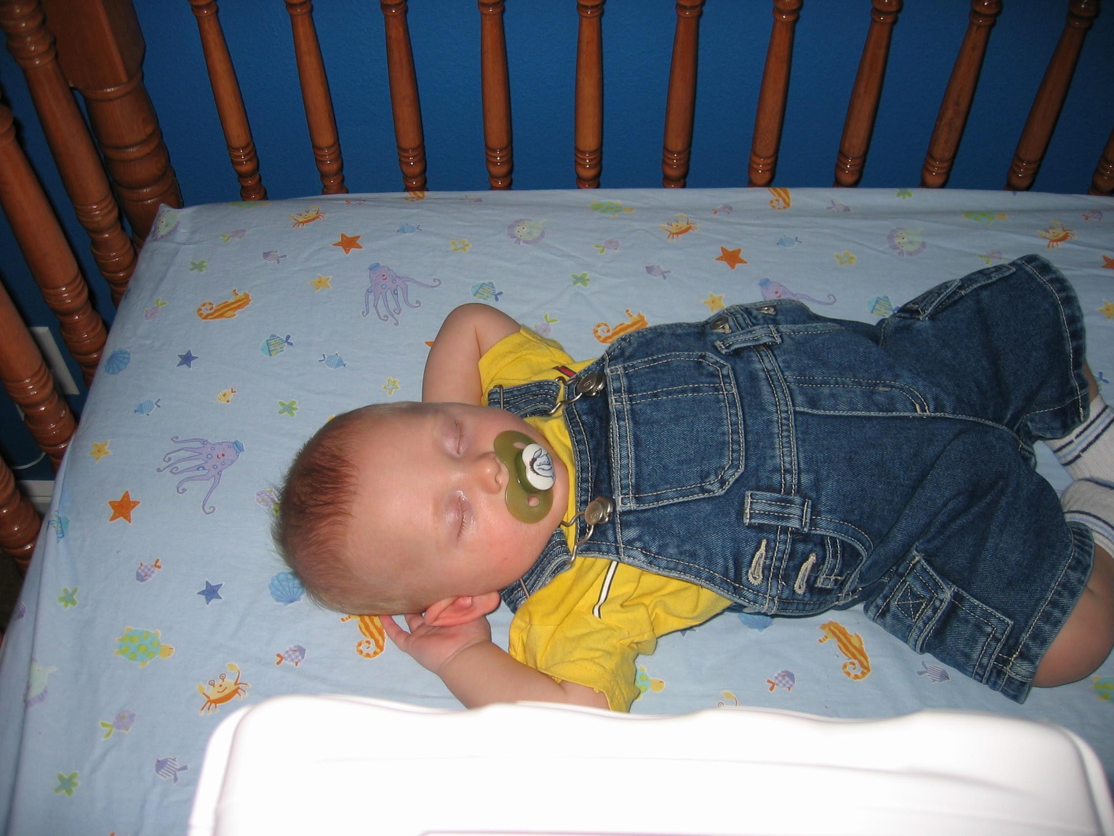 His arms would always go over his head during the best sleeps