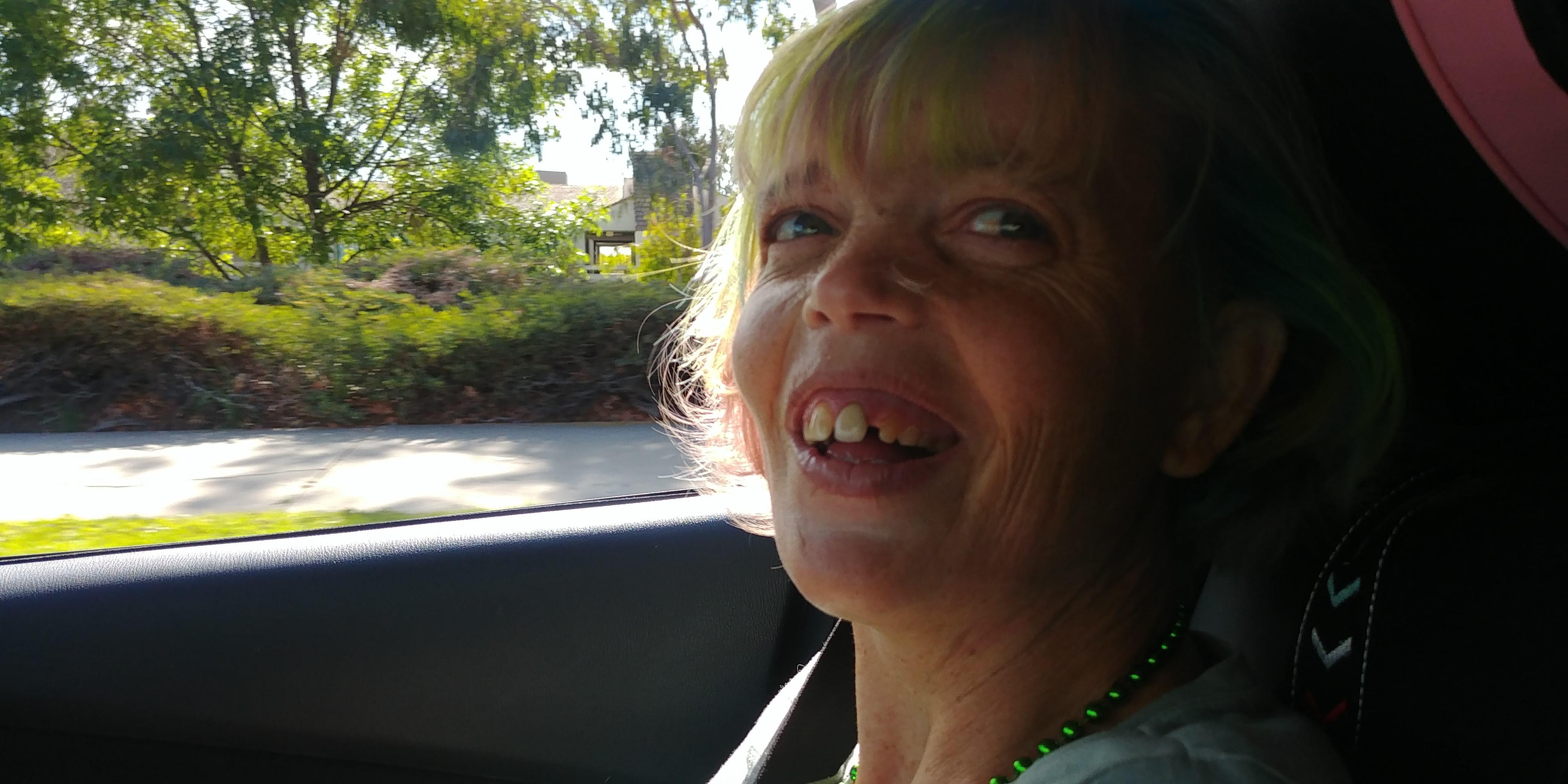 Another drive in Kate's car.