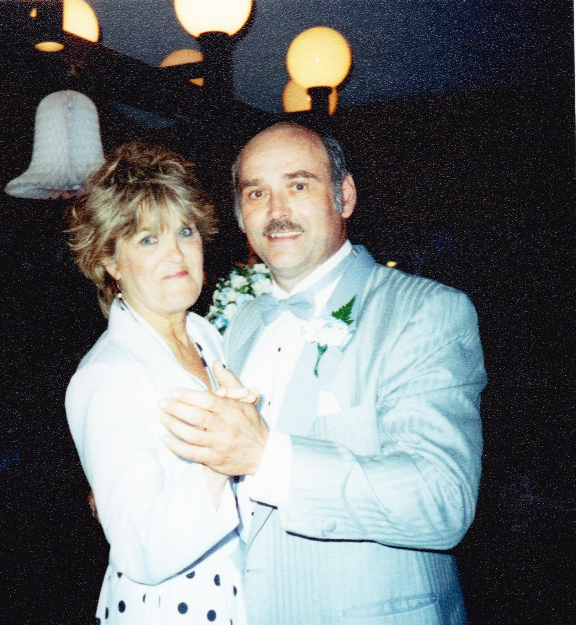 Ed and Edna at Amy's wedding. They loved to dance.