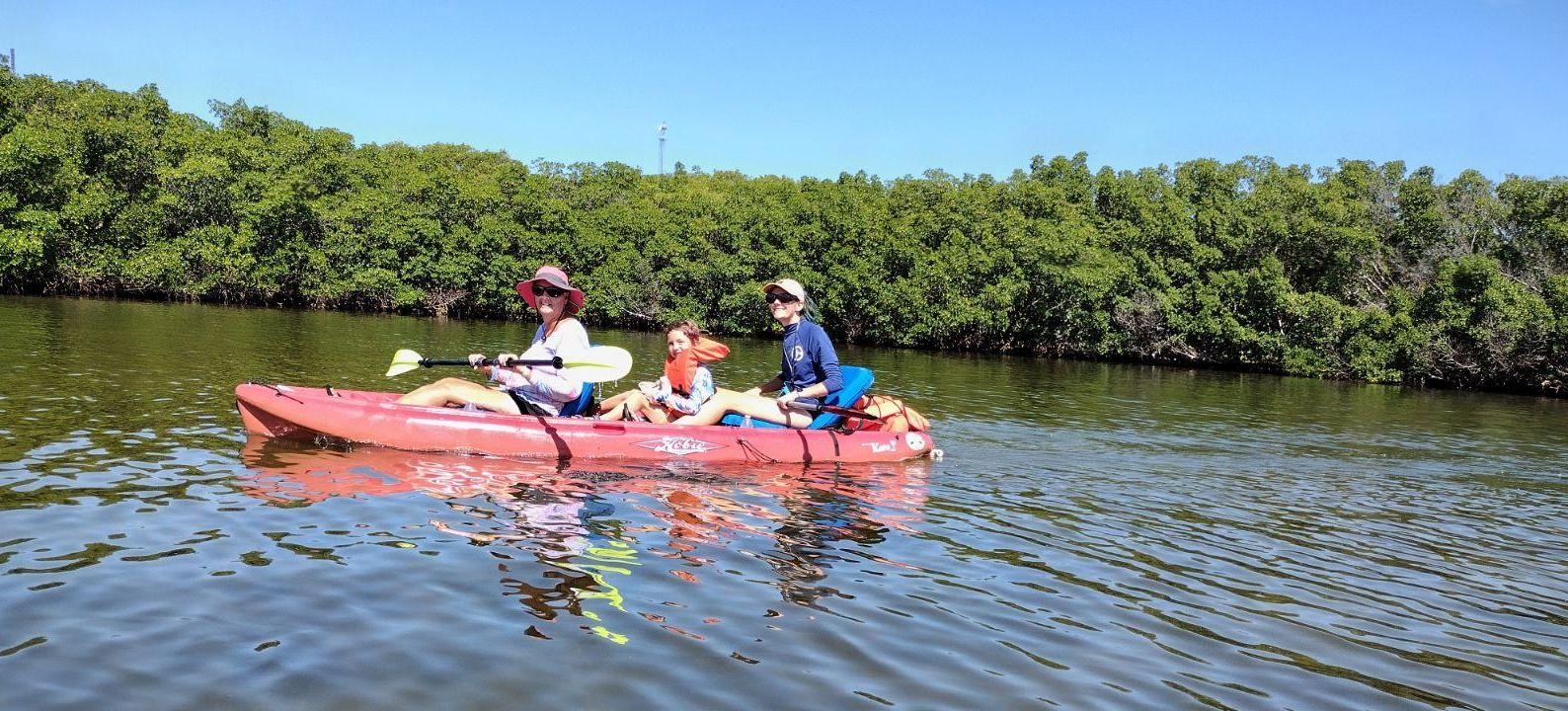 This past July we went kayaking with a very dear friend as a pastime.