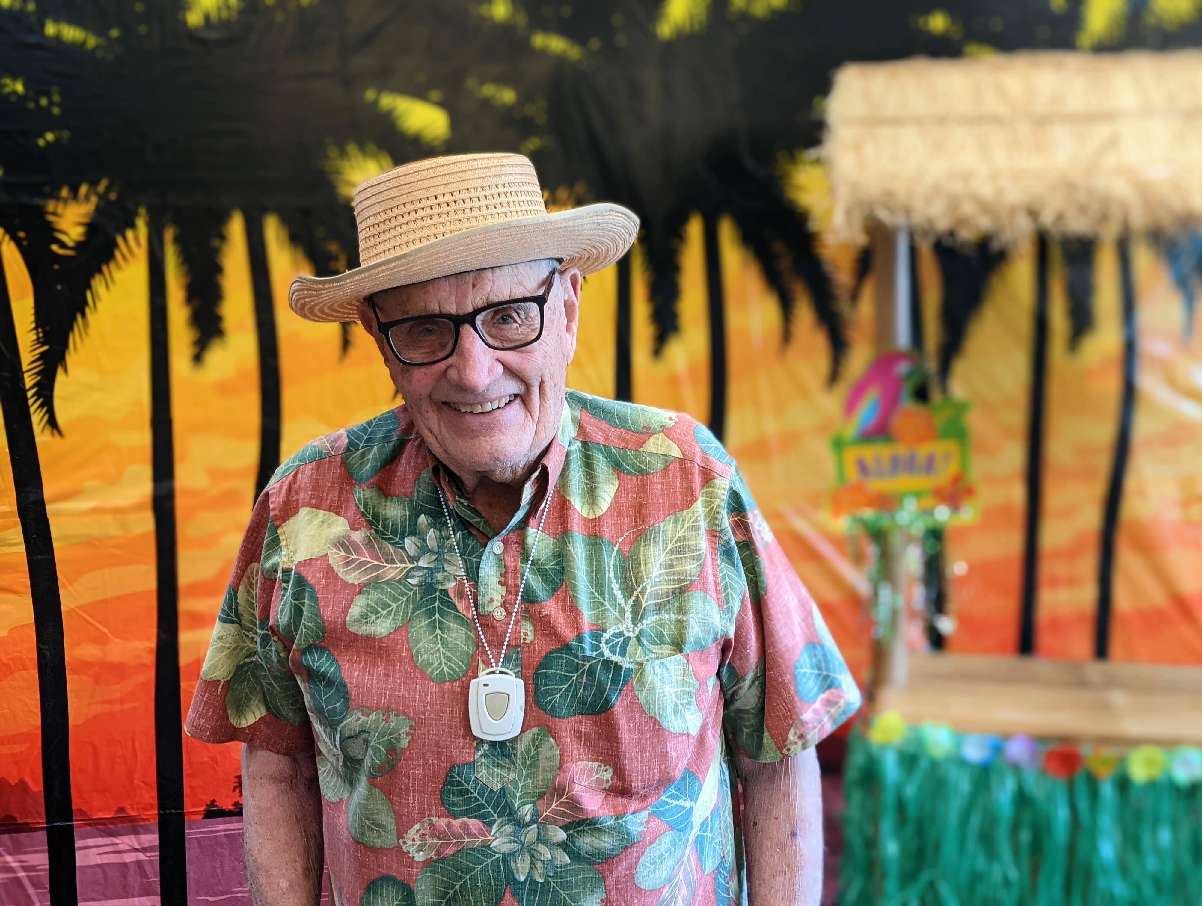 Dad in one of his favorite Reyn Spooner Hawaiian shirts.  He had a large collection and was always looking for more!