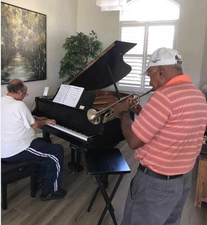 Jamming with JB at Dan's home
