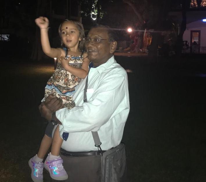 Ayana in India with her Tatha