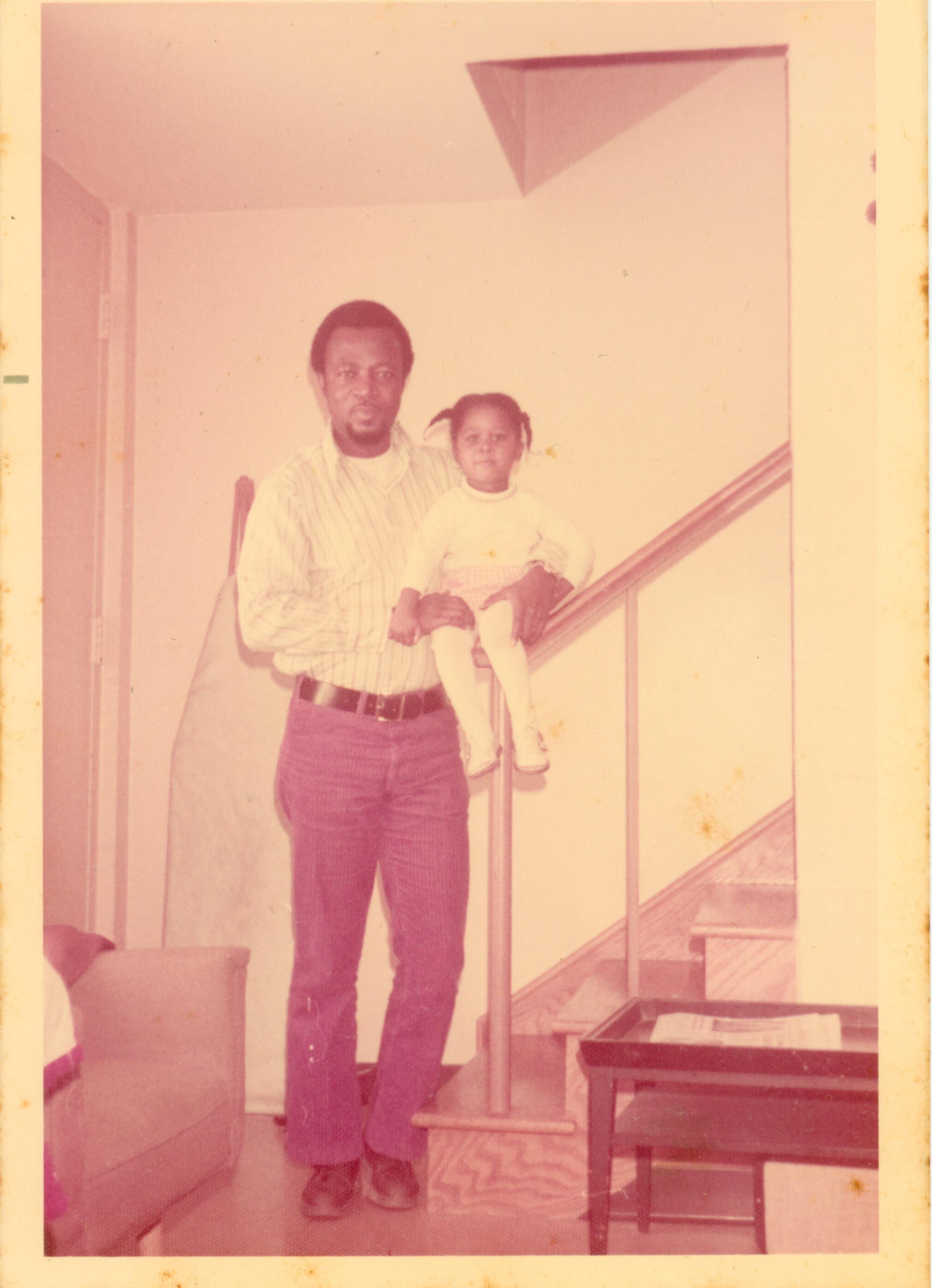 With dad, Julius in Cornell, USA