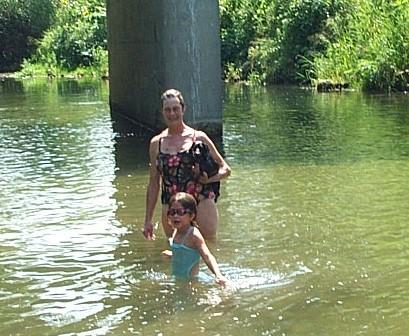 cooling off in the Rush River