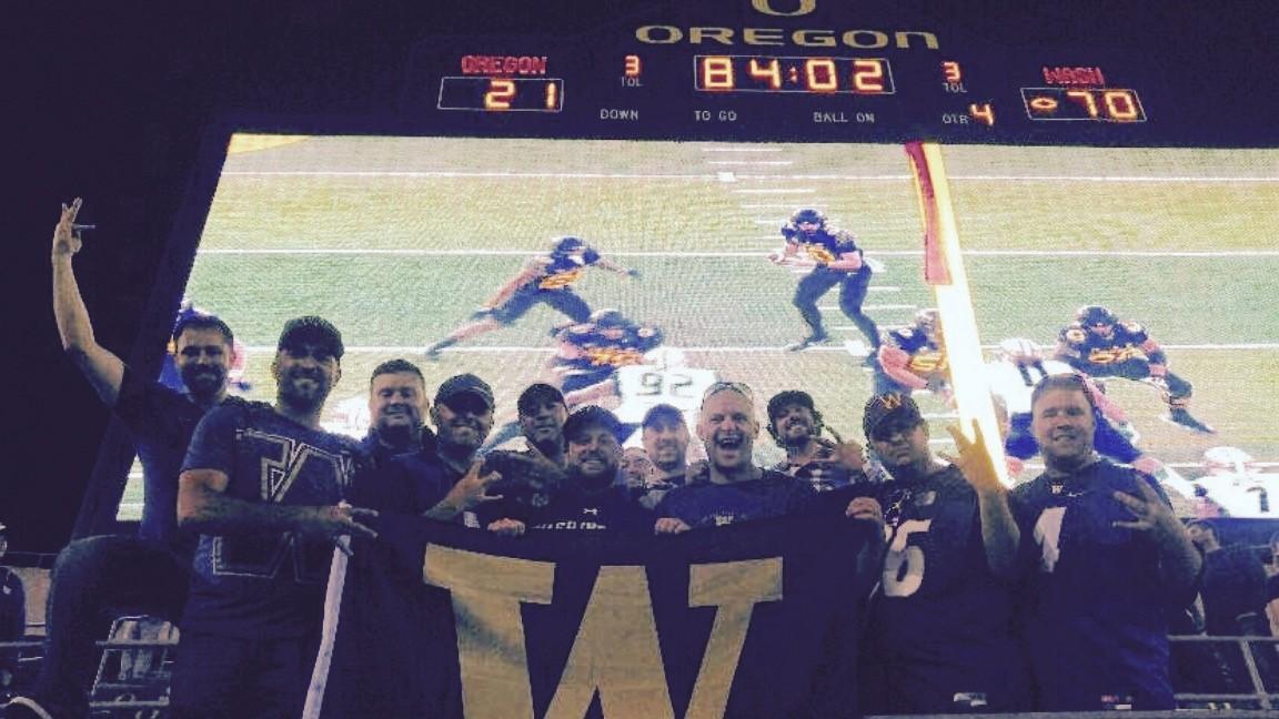 Dawgs SMOKED the Ducks! Ferns greatest road game experience! I still remember all of us running down to the field and dancing on the O like a bunch of children.