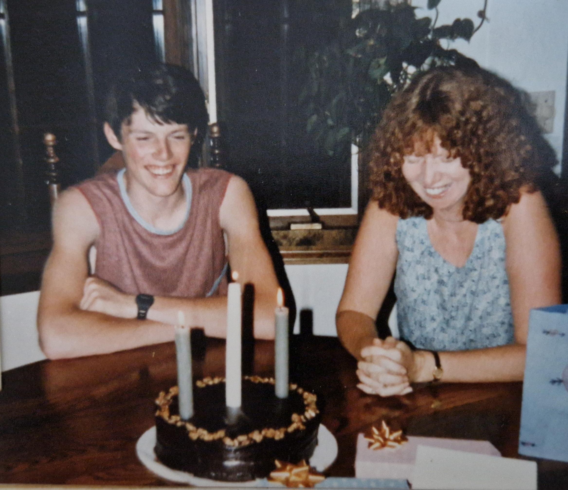 Happy memories of two cousins...Susan's Birthday celebration July 1984. Memories and love from all family in the UK. Stuart x