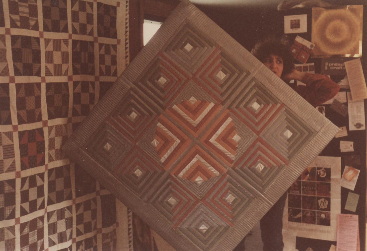 Ruth & her quilts, 1981.
Montpelier, VT 