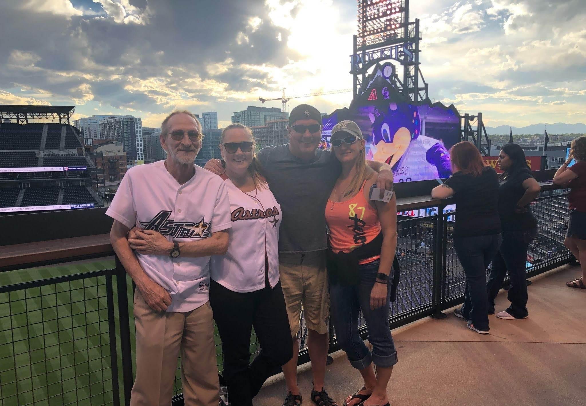 Game time at the Rockies with Ashley and April