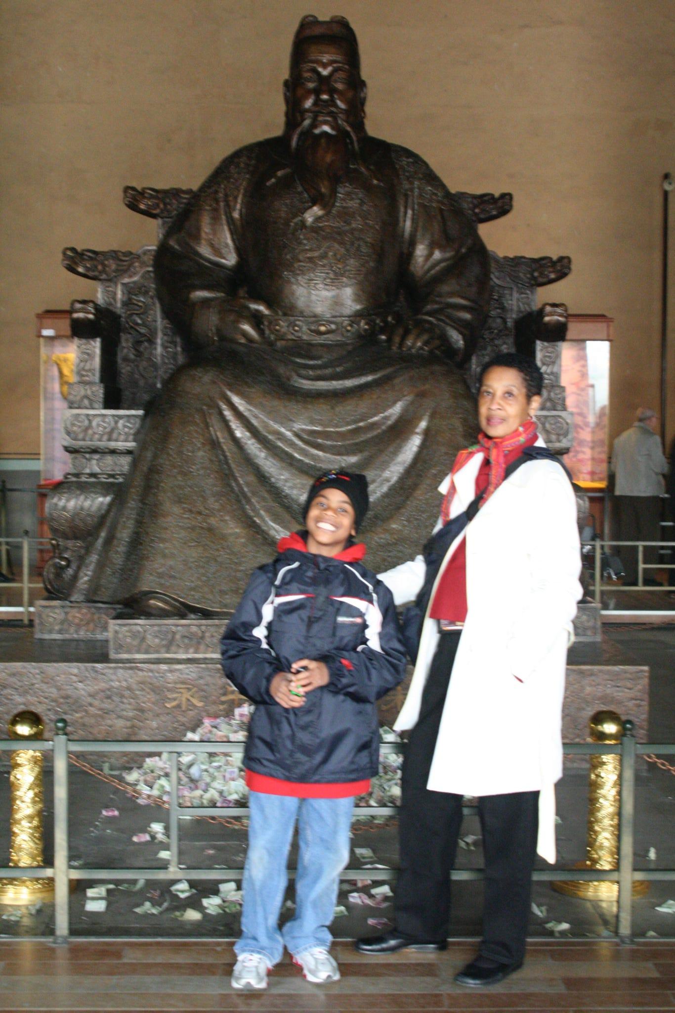 Kyle wanted real Chinese food. So, what does Umi do, plans a trip to China with him to try Chinese food.