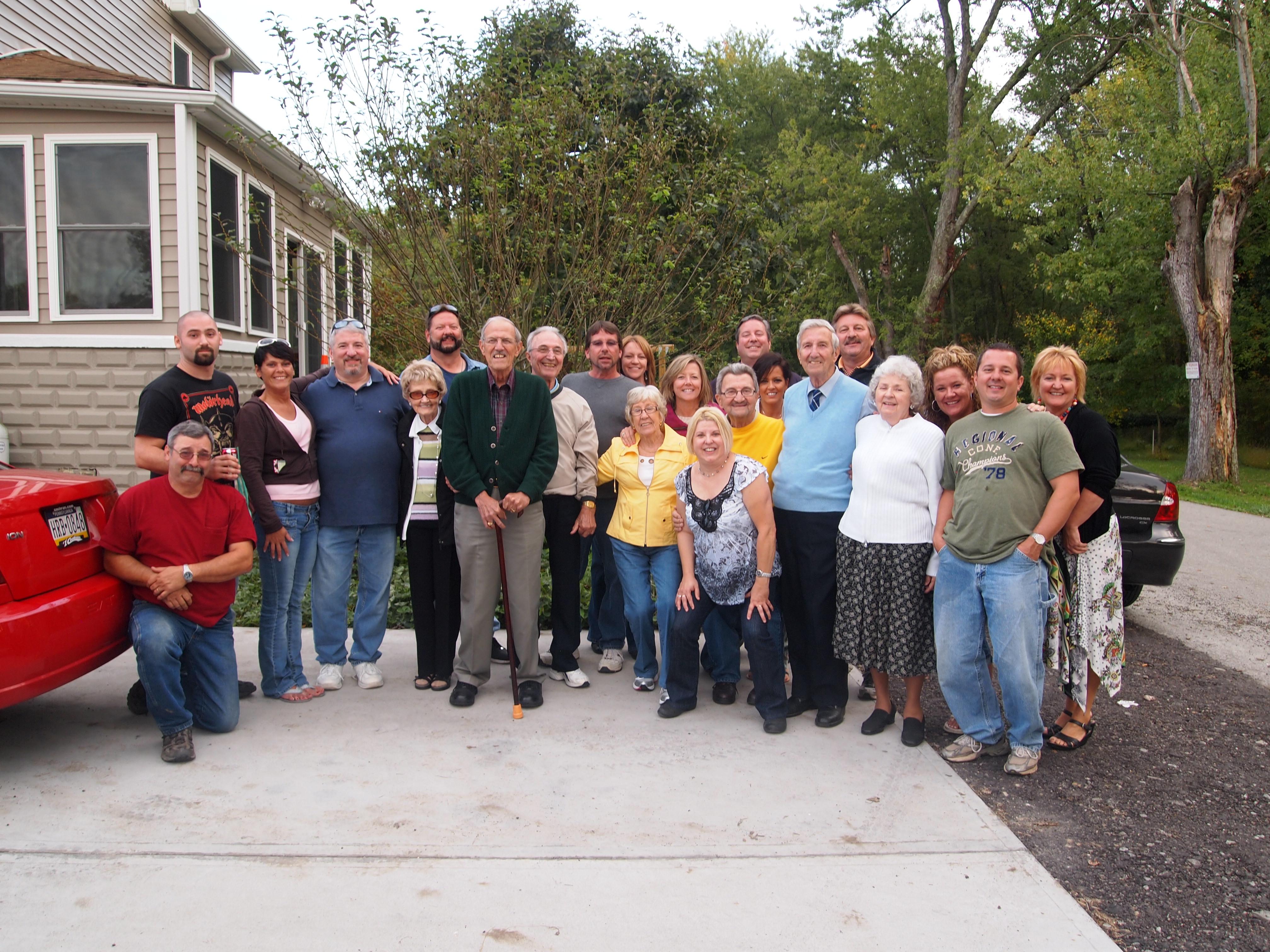 Sam’s brother’s John, Carl & Ed with some of the cousins