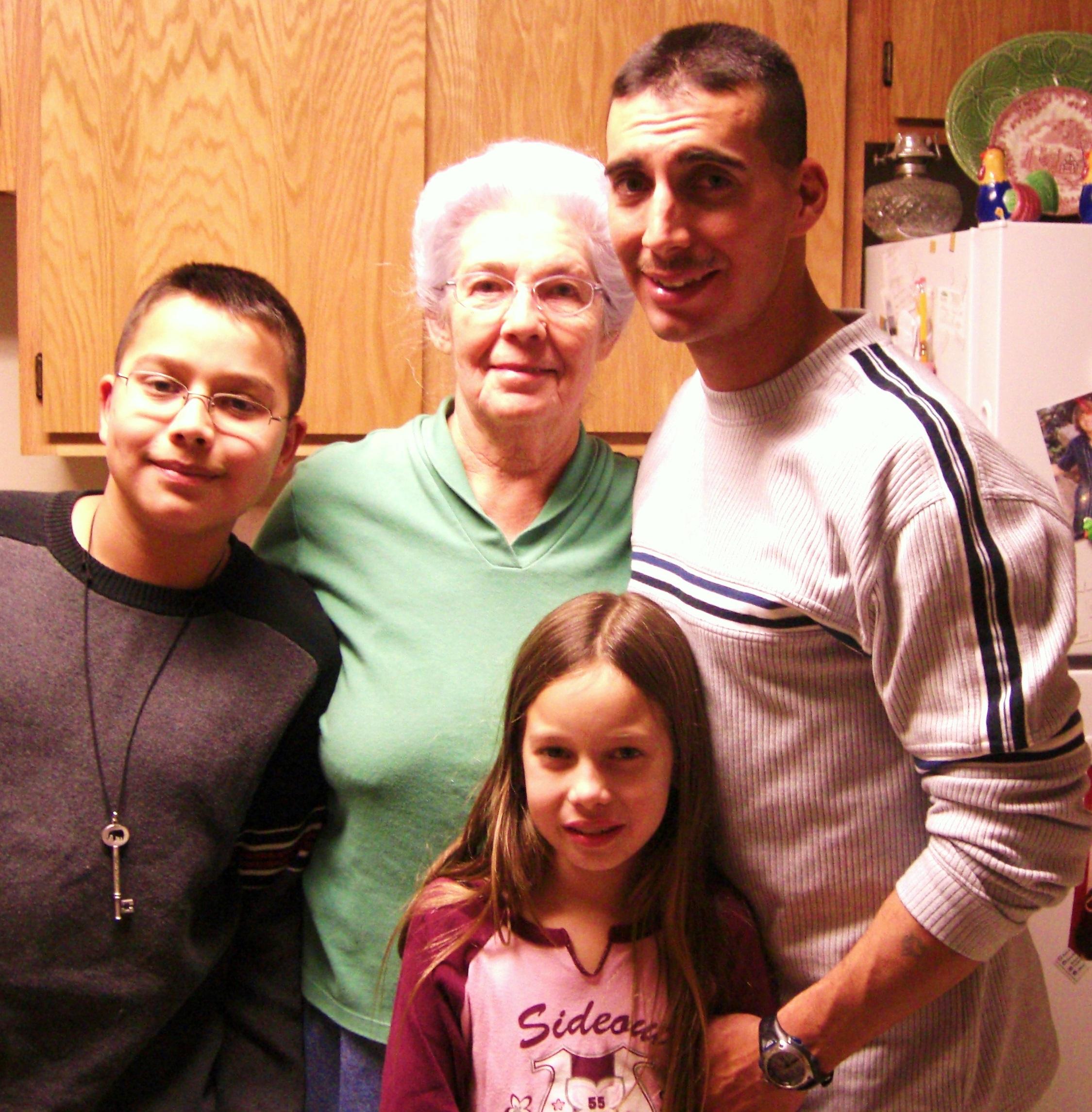    Grandma, Grandson Casey Vanderpool and Great Grandson Calvin Vanderpool, and Great Granddaughter Nicky Vanderpool
   Miss You Grandma, Best Grandma Ever