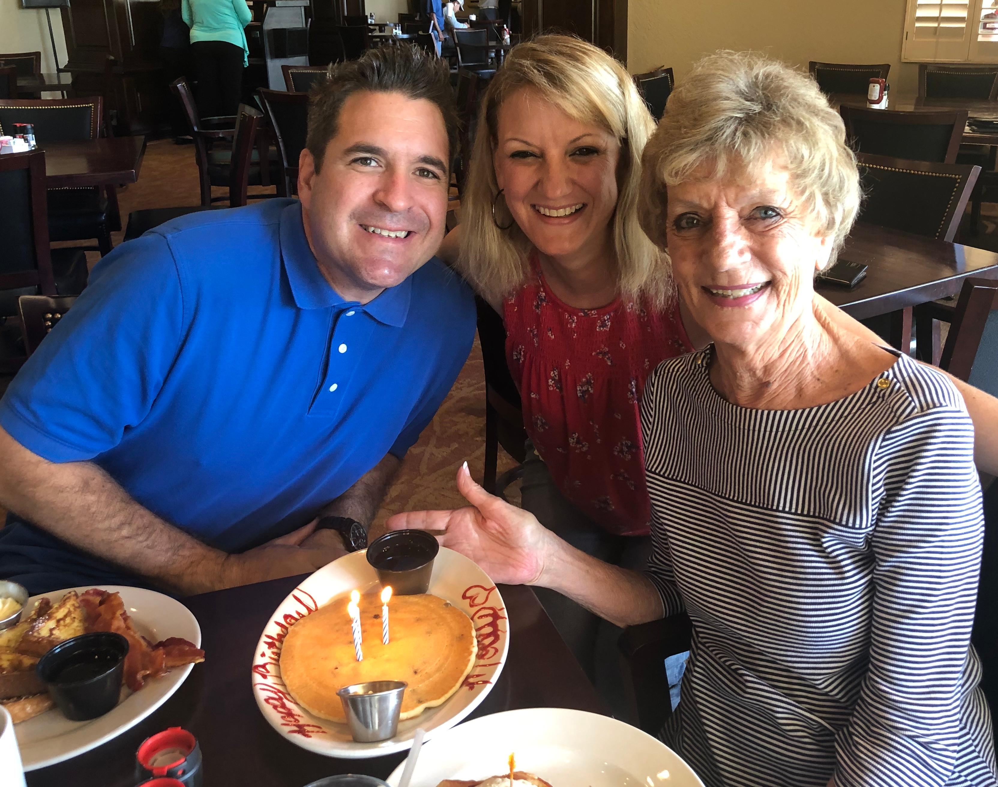 Happy birthday pancakes