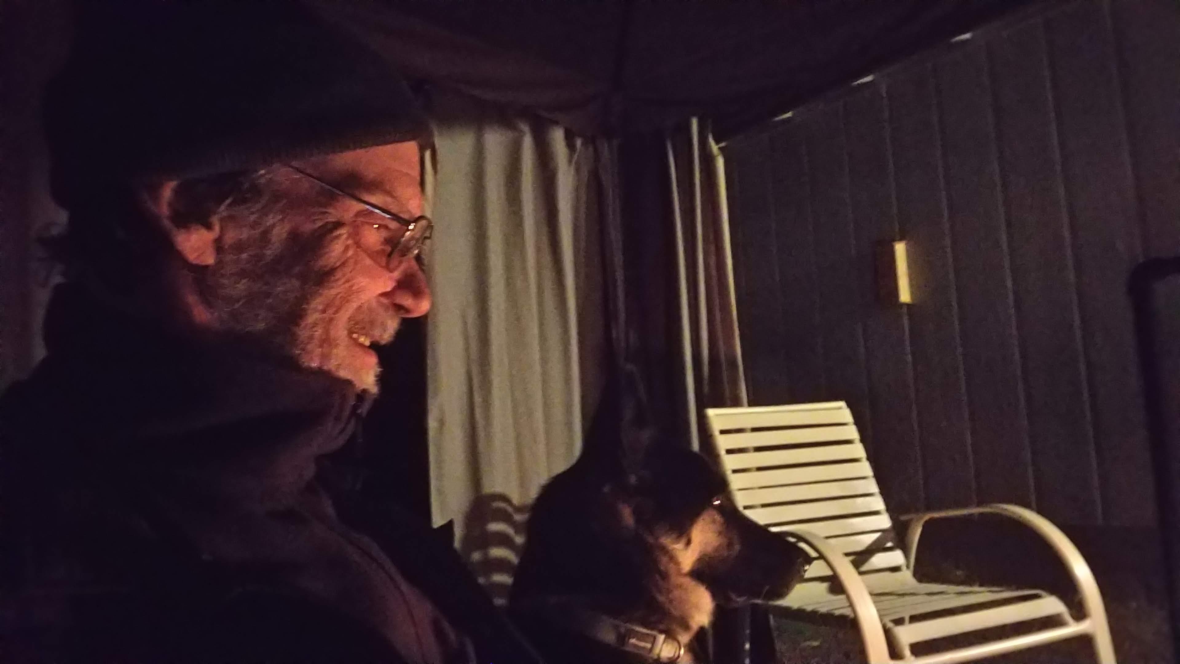 He spent most of his Washington nights out by the fire. So many of us have memories visiting with him out there.
