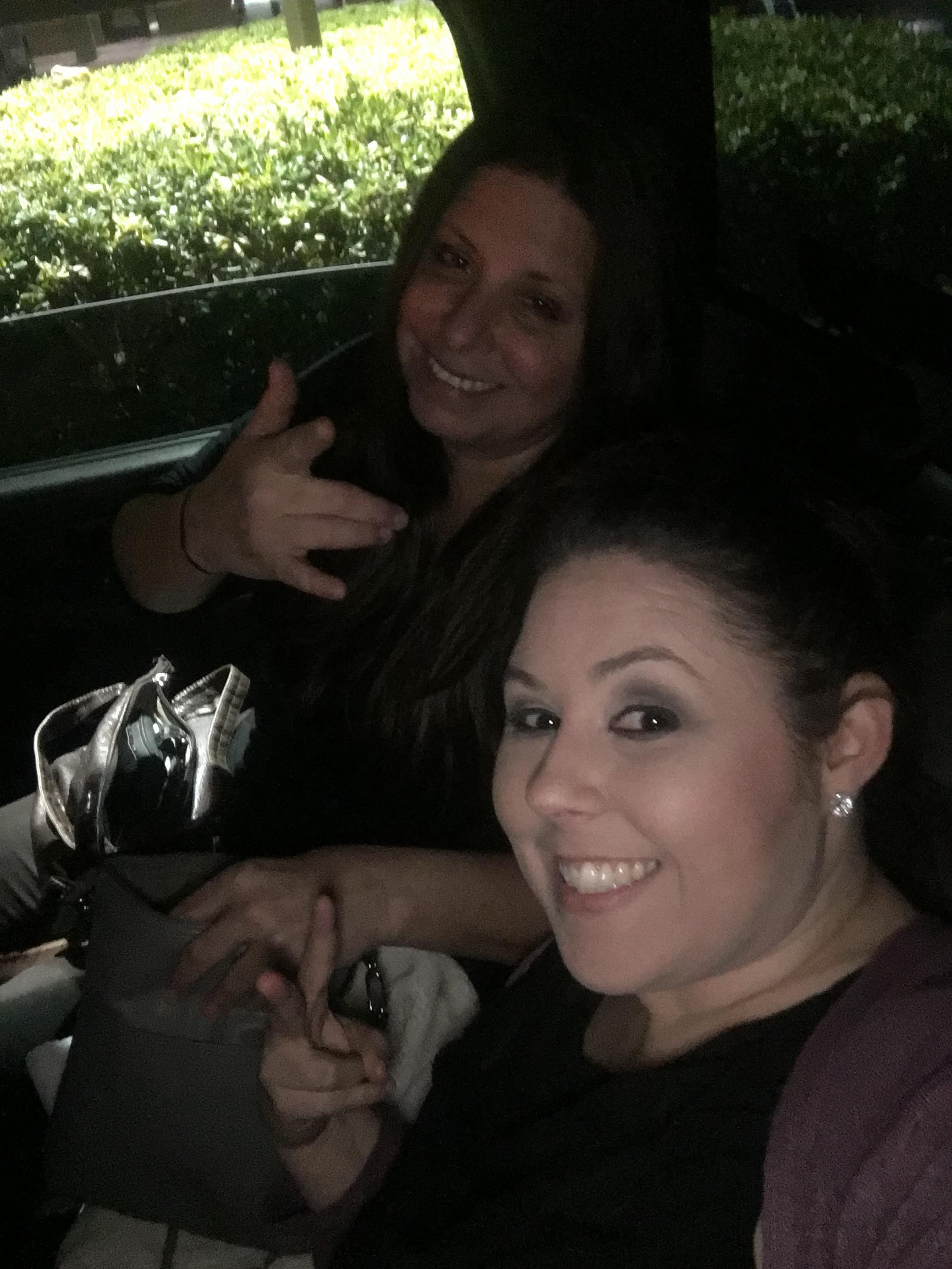 Joann and I coming home from the Bob Seger concert 02/2019. We had the best time! I loved spending this night out with her.  