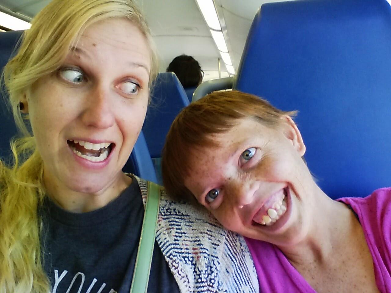 One year we took the train for Ashley's birthday up to Fullerton to have lunch. 