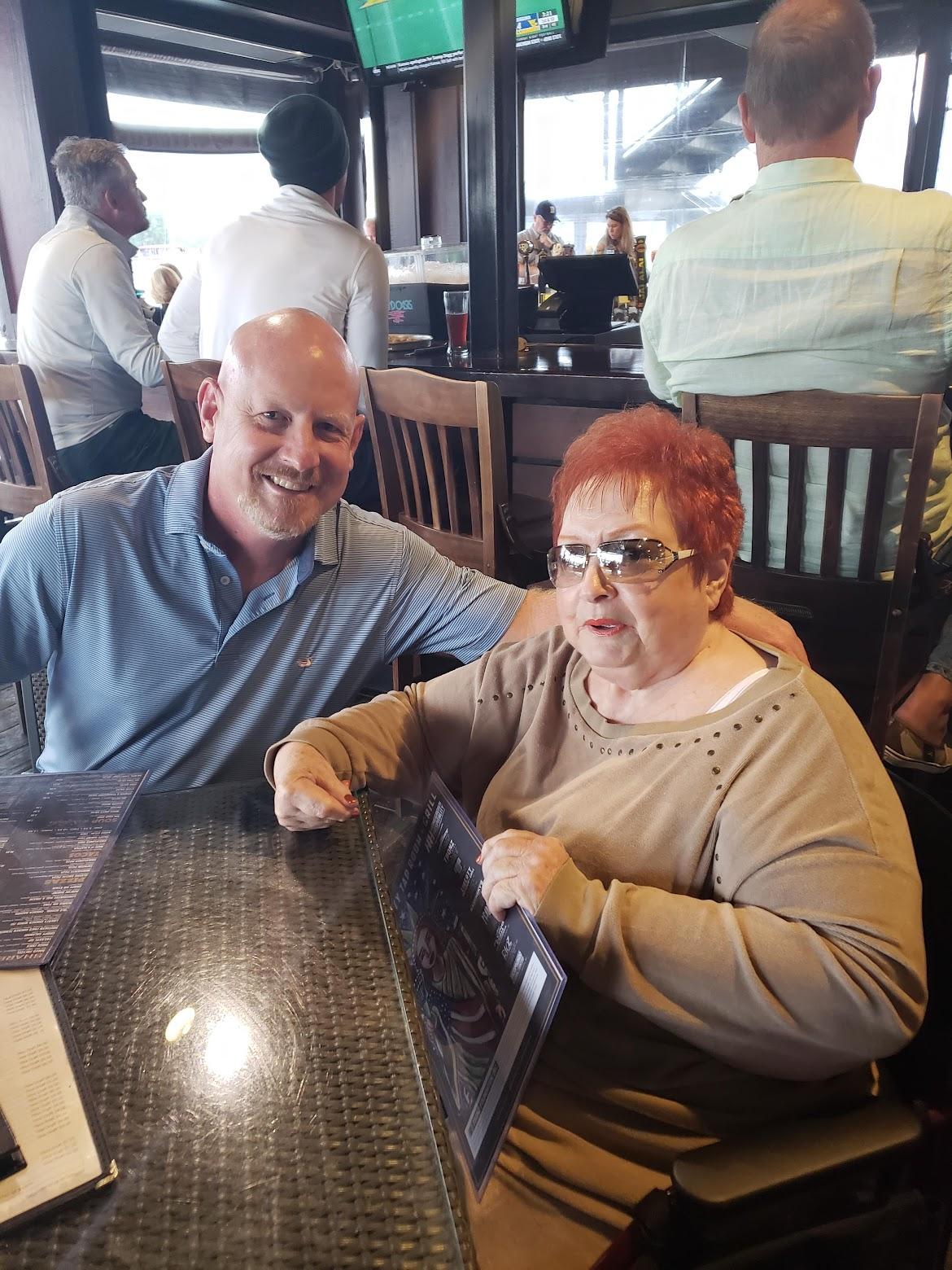 Mom and I during her visit to Lexington