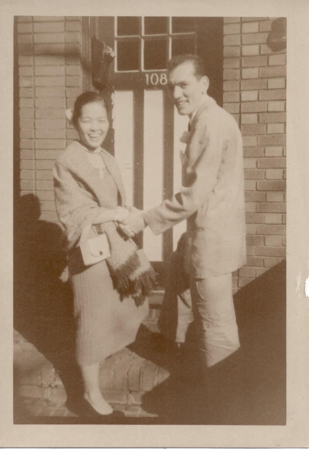Fumi & Ken on their wedding day.