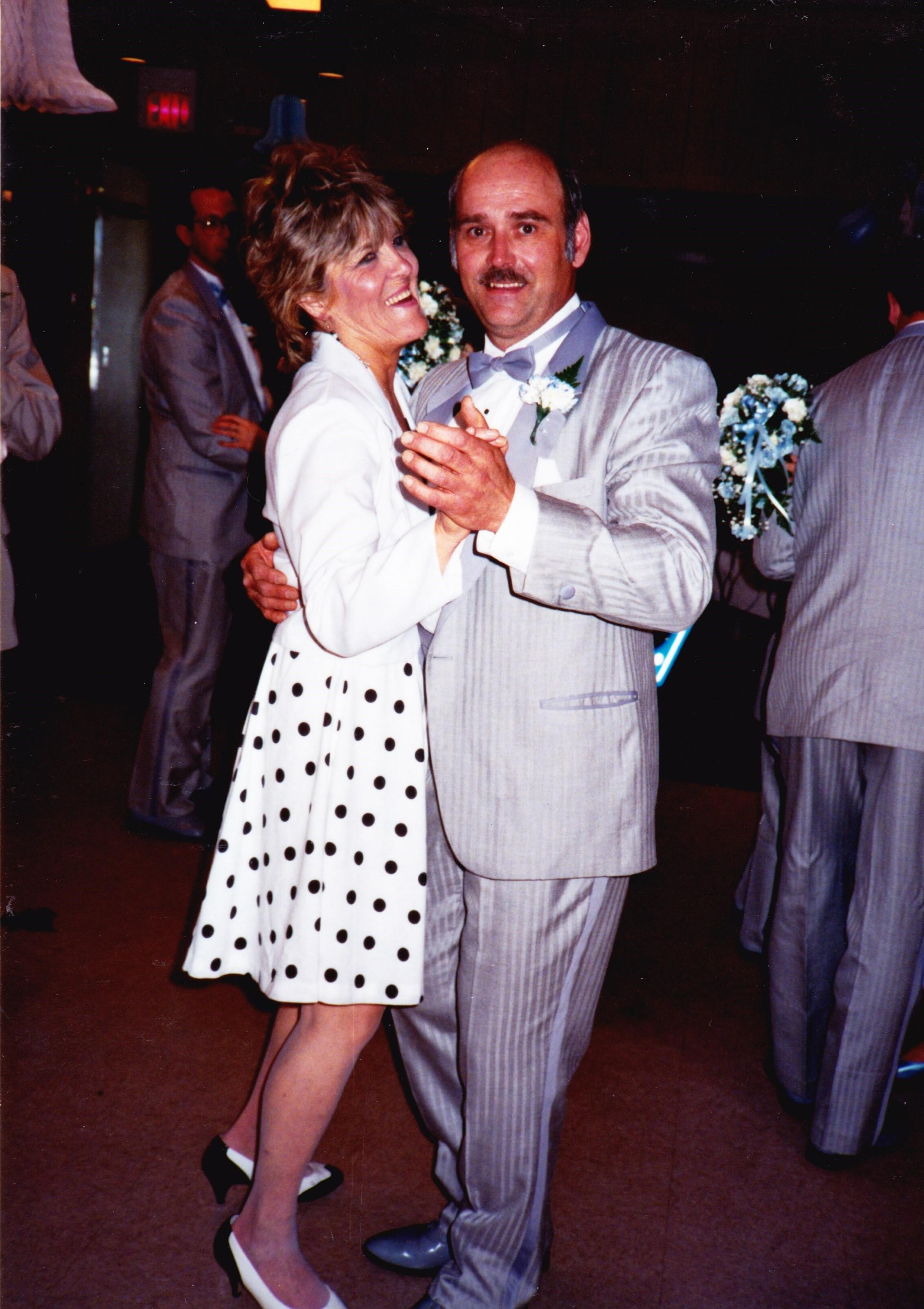 Edna and Ed at Amy's (Ed's daughter) wedding 1992