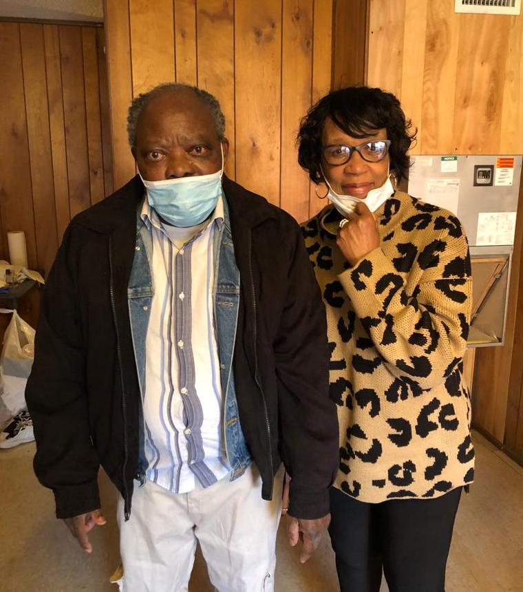 Uncle Ojo with his favorite boss, Mrs Willis. Thank you for all you did!