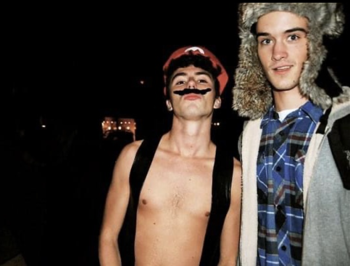 Andrew & Dimitri on Halloween in NYC, 2010.