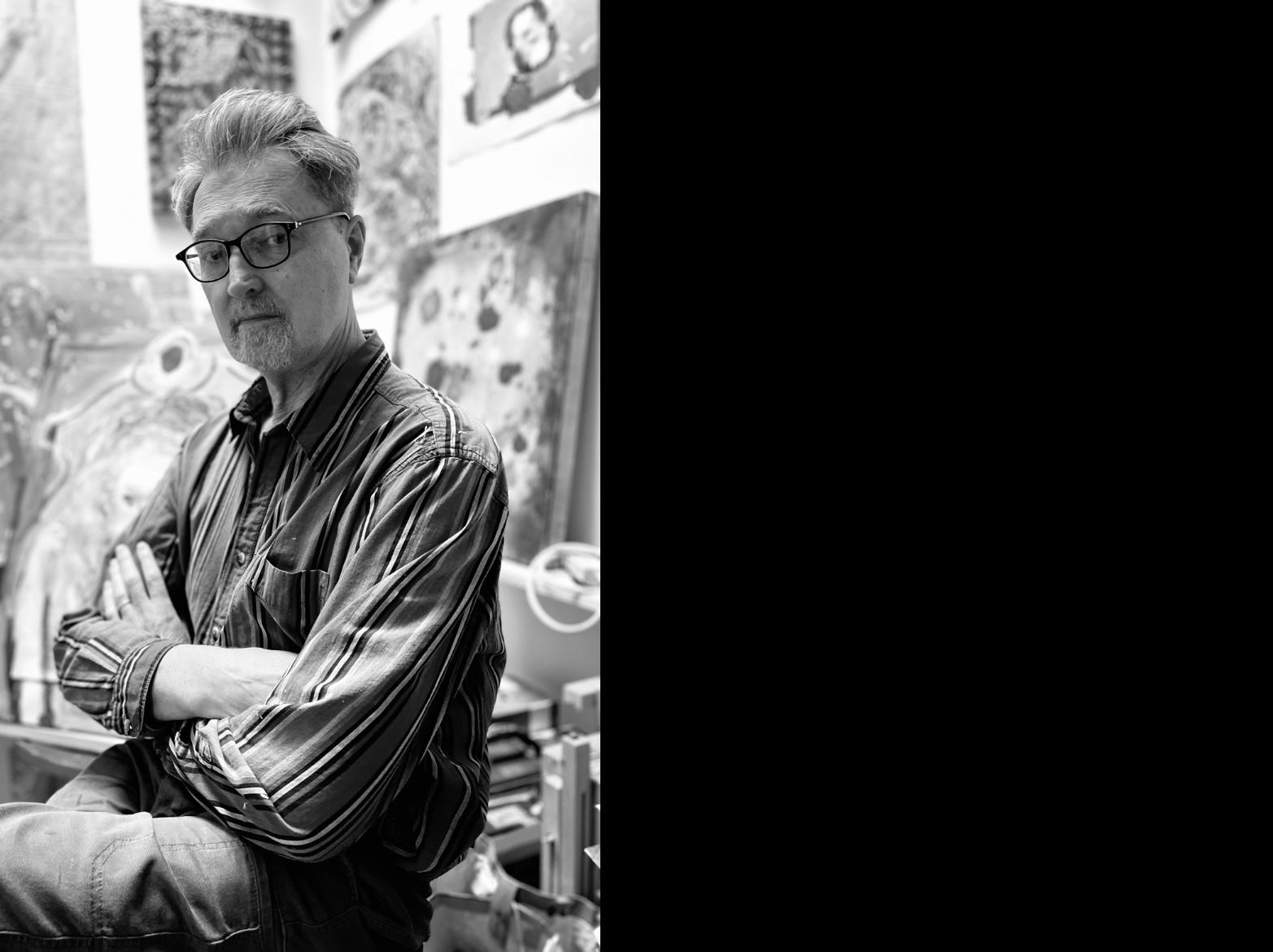 John in his studio almost a year ago…March 18, 2023.  He had a positive effect on every single person he met.  His unending love for life was infectious.  I am so incredibly lucky to have him for my brother. ❤️