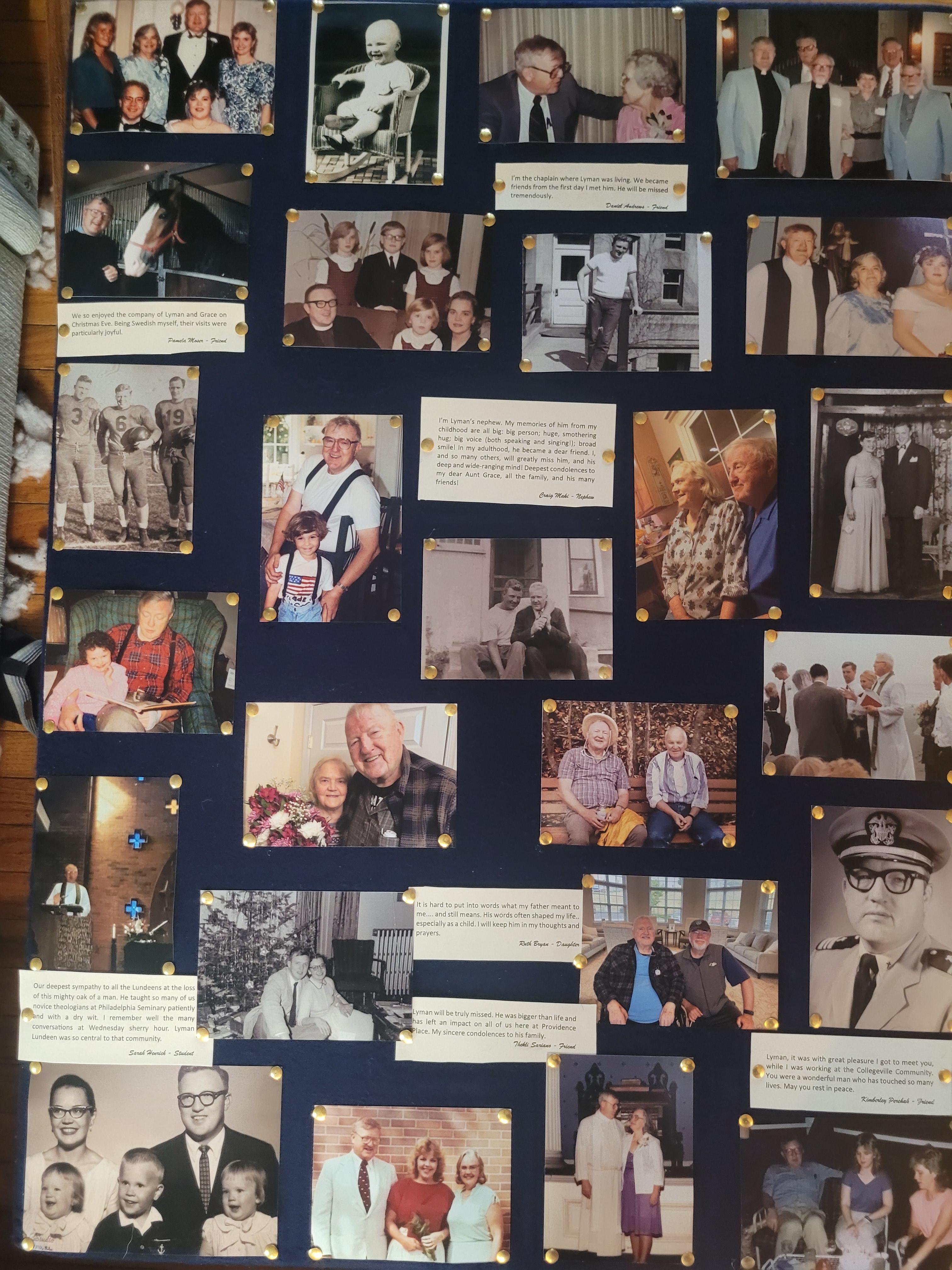 Memory board from the memorial