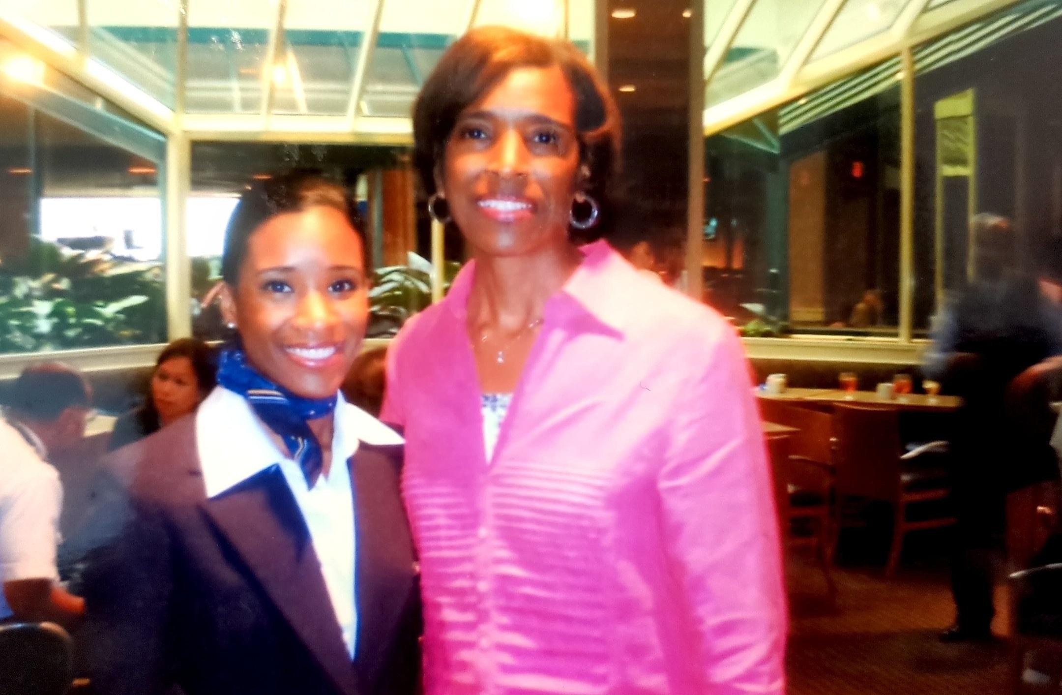 Mom and I after my wing pinning ceremony in June 2012! She always believed that I could be a flight attendant, even after not making it through some other interviews with airlines. Everyone tells me how proud she was of me. I know she was, too. 🥹