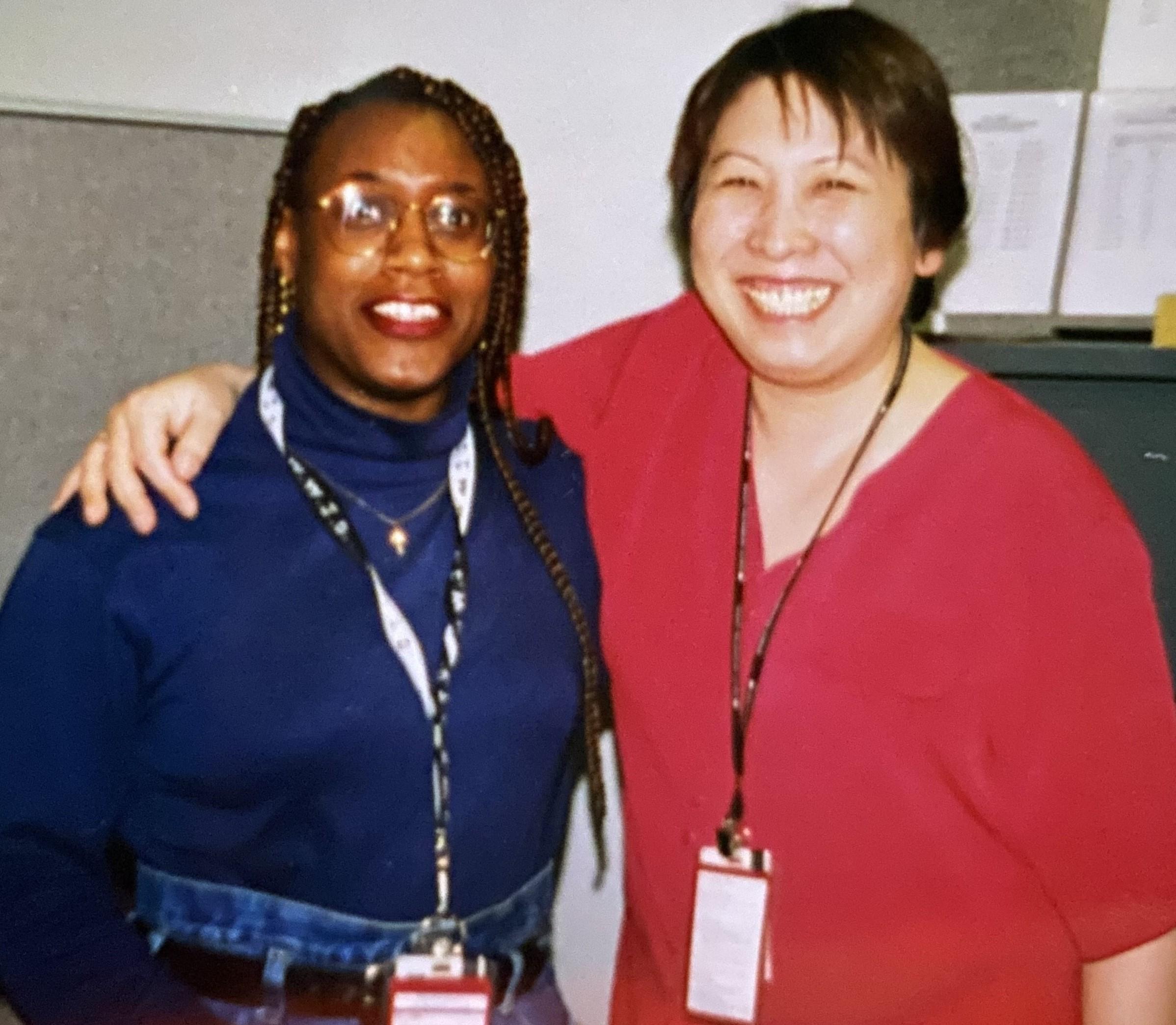 I remember my friend Etsuko always smiling like in this picture. No matter if she was having a bad day or a good one, she always had that take my picture smile. She was always willing to help others, even when it wasn't her job. When she moved from Quality Mgmt to Radiology, I would drop by her office, just to say hello or to check-up on her making sure she went to lunch or breaks. I would get on her saying, "the gov't isn't paying you for your time". And all she would do was giggle at me and tell me I was crazy. When she went out on disability, I was sad thinking there goes another friend leaving me at VA, but I understood her health was more important. Over the years we kept in contact with one another, she called me her Lil Sis and she was my Big Sis. I will miss my Big Sis and she will always have a special place in my heart. I love you Etsuko (Big Sis), until we see each other in heaven rest in peace. My condolences to the family, may God be with you during your time of grief, and I'll be praying for you. Love Cassandra