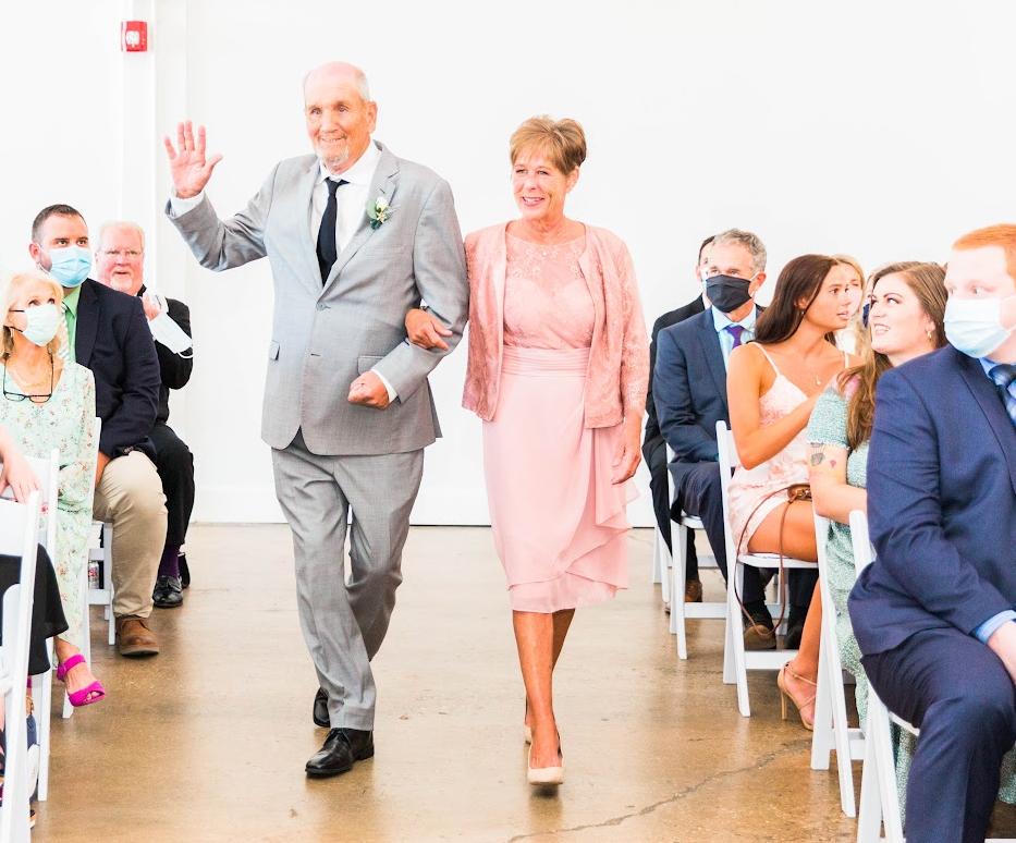 Mark and Dee at Daniel's wedding