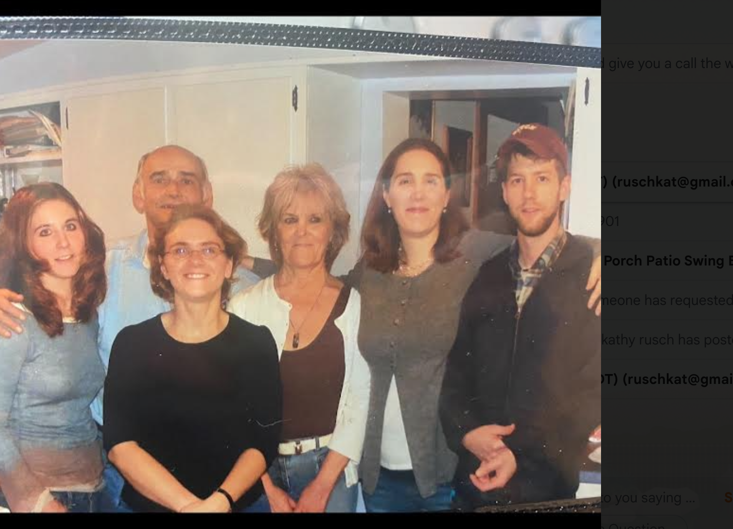 Family Photo: Rebecca Swart, stepdaughter; Amy Rohrmiller, stepdaughter, Edward Yetto, Jr, (spouse); Bird, Kimberely Yetto, stepdaughter; Edward Yetto, III (Eddie), stepson