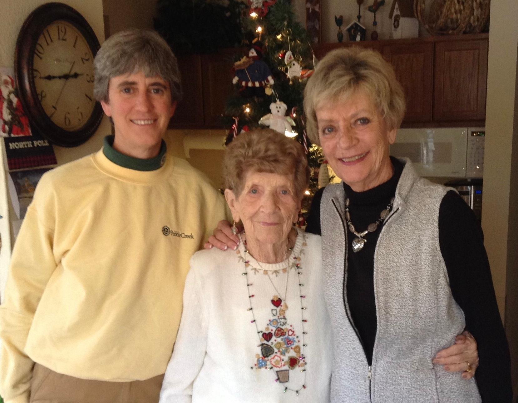 Mom with Lori and Aunt Ann