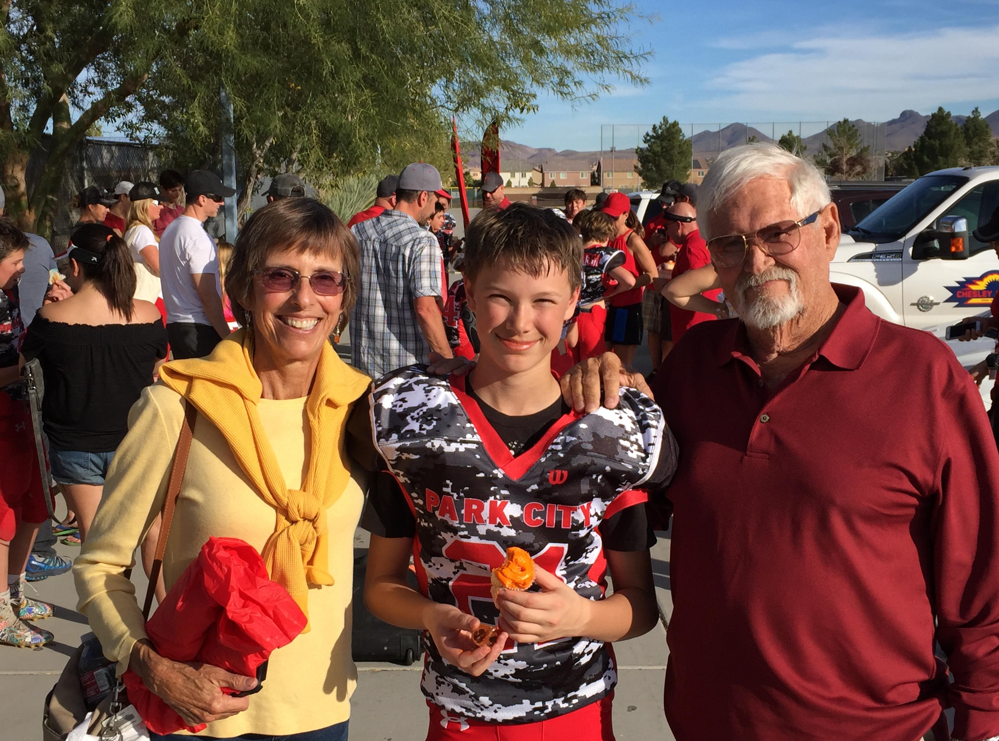 Jack's football game in Las Vegas