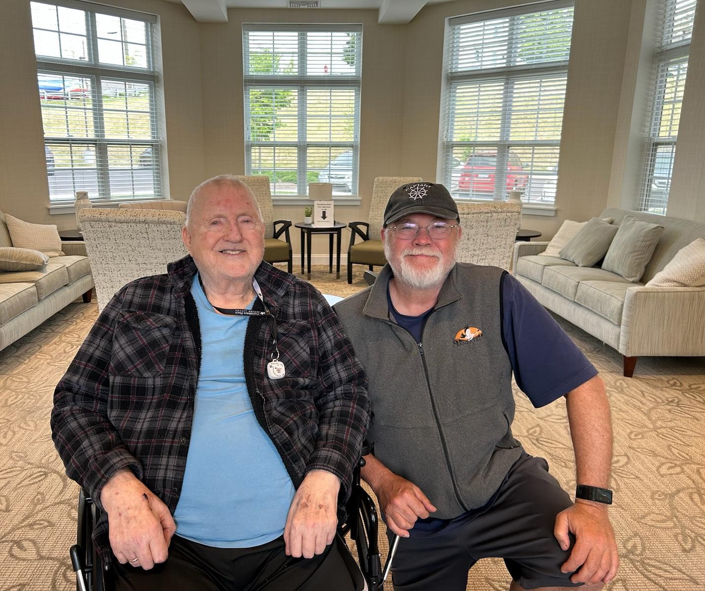 Dad and Bruce relaxing in the afternoon.