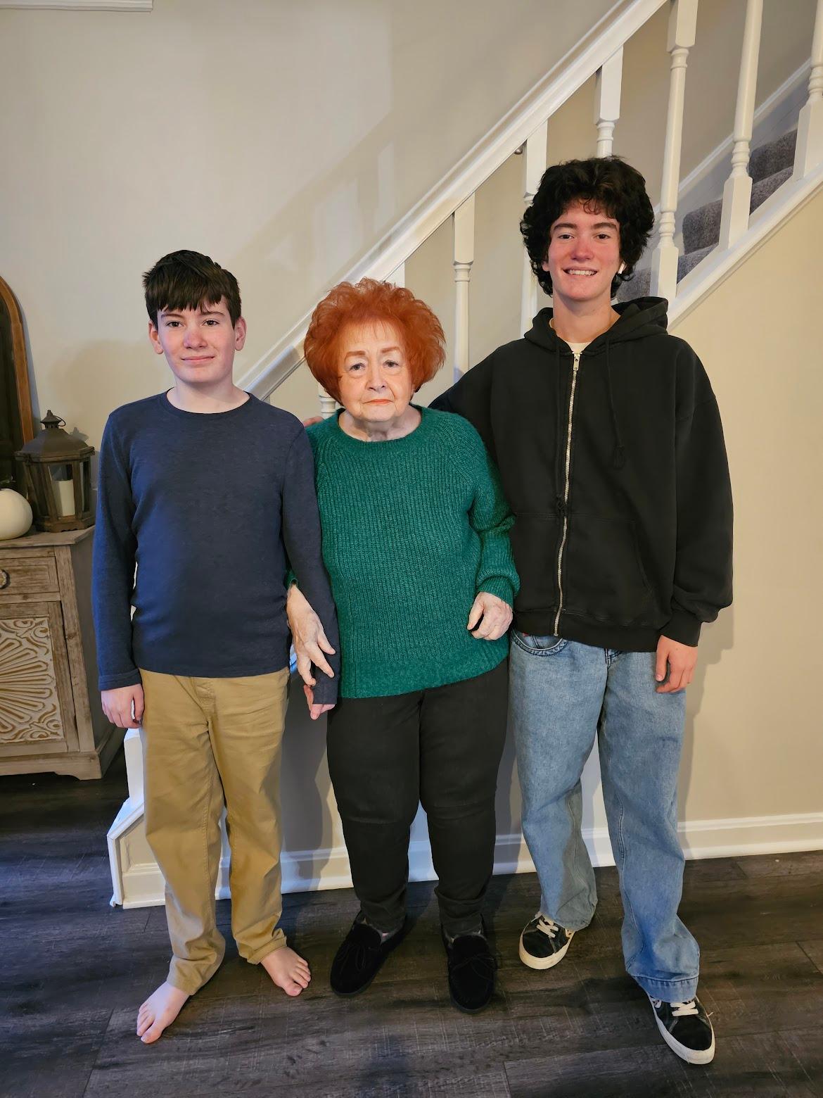 Mom with Luke and Davis