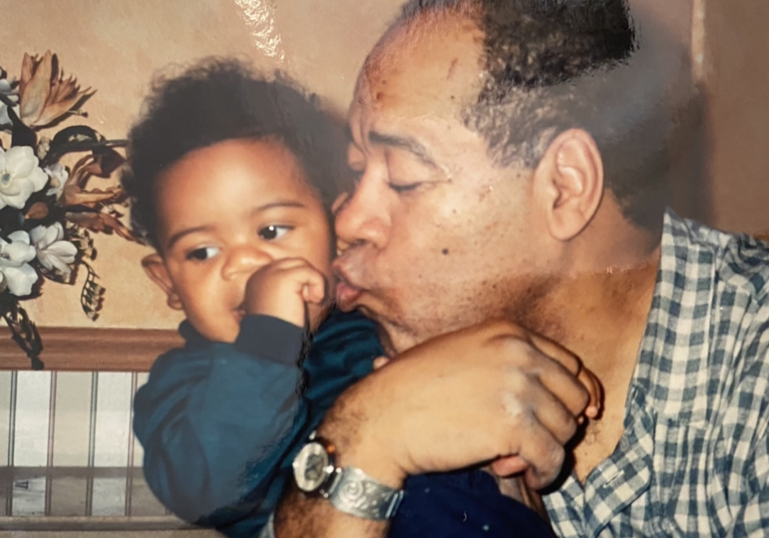 Opa giving Kyle a big ole kiss