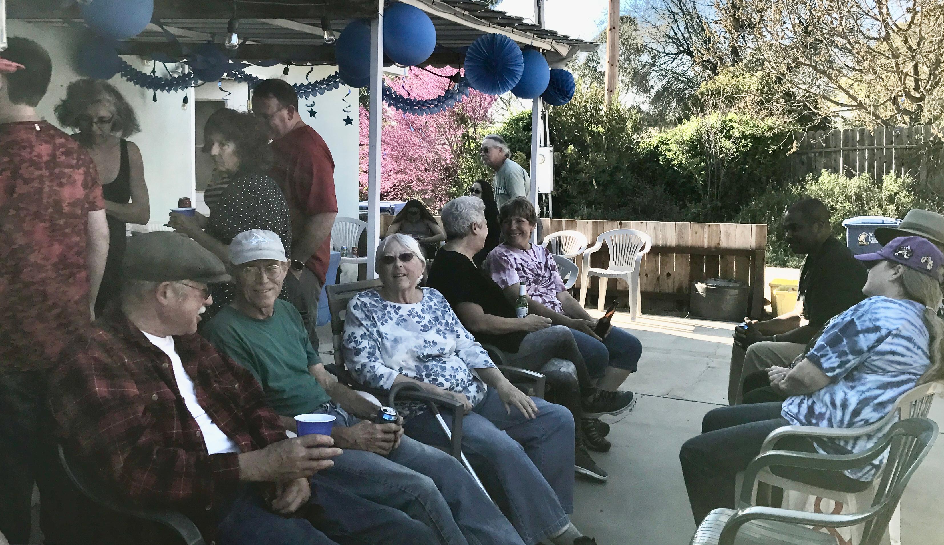 Carole's moving to Idaho party, lots of Blue and Sparkles!