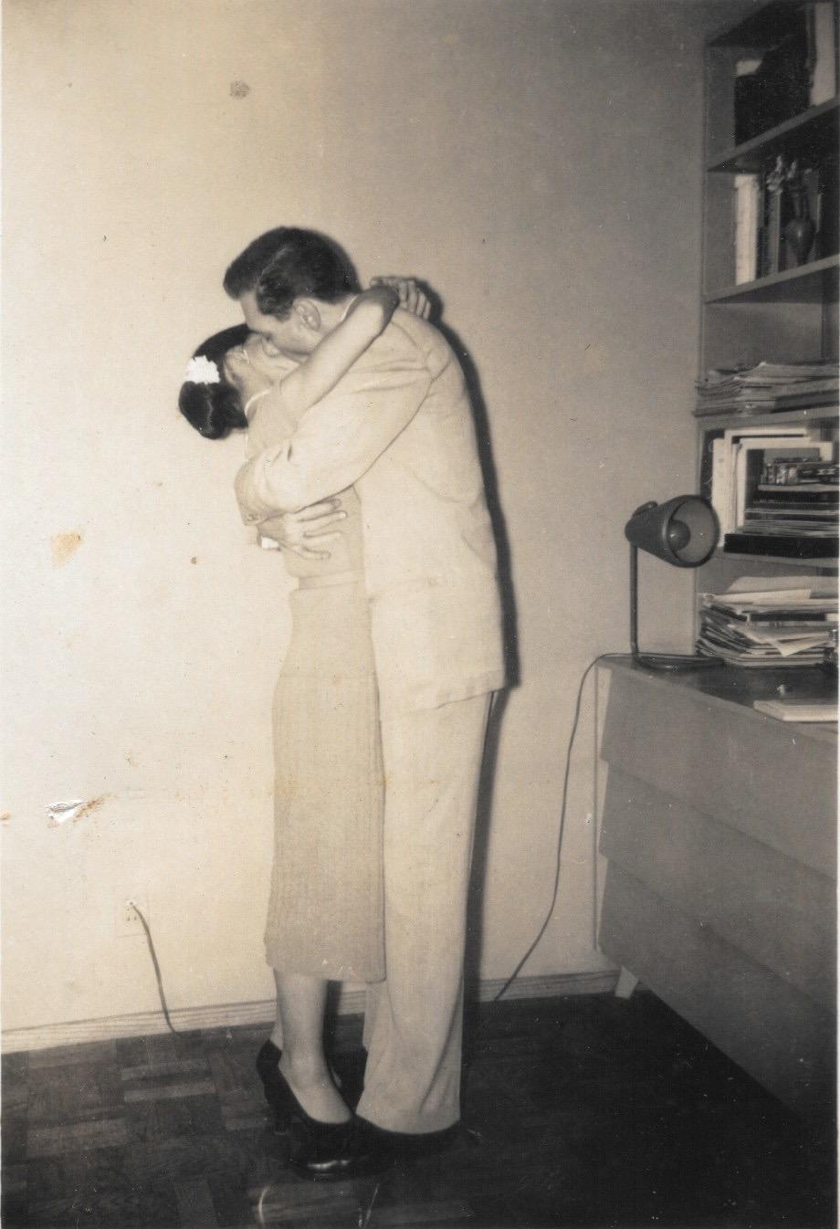Fumi & Ken at their wedding party.